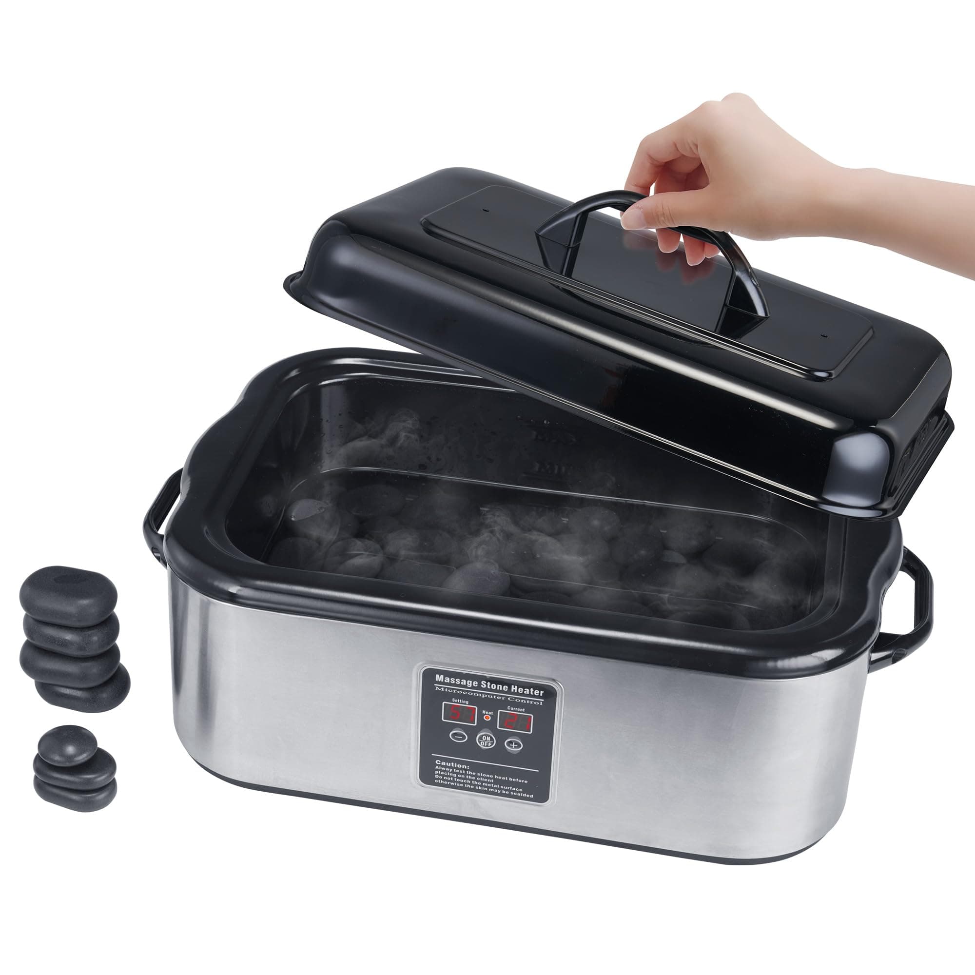 Master Massage 18 Quart Hot Massage Stone Heater Warmer Heating Device, 1count, Black