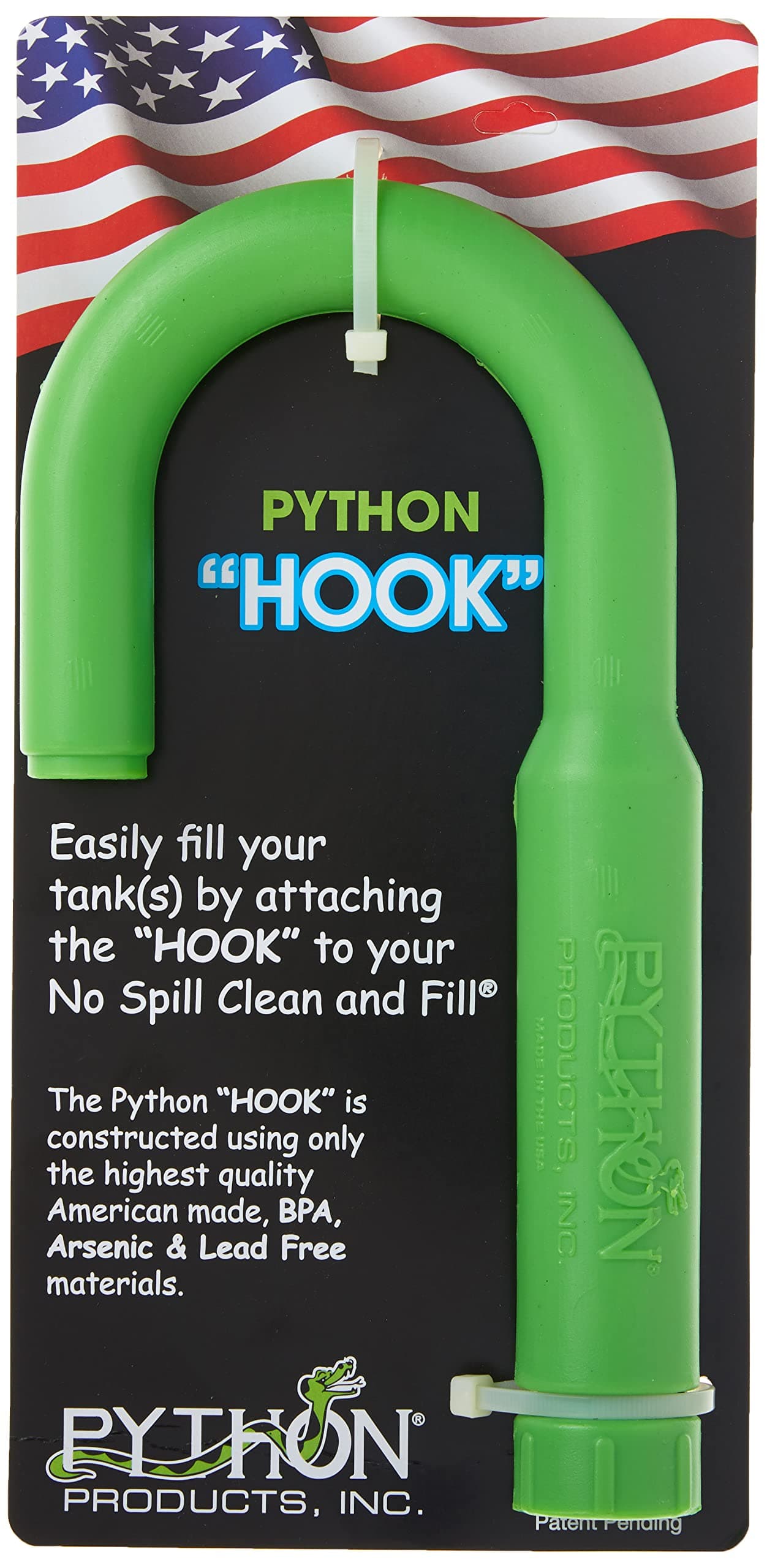 Hands-Free and Spill Free Aquarium Hook, Green