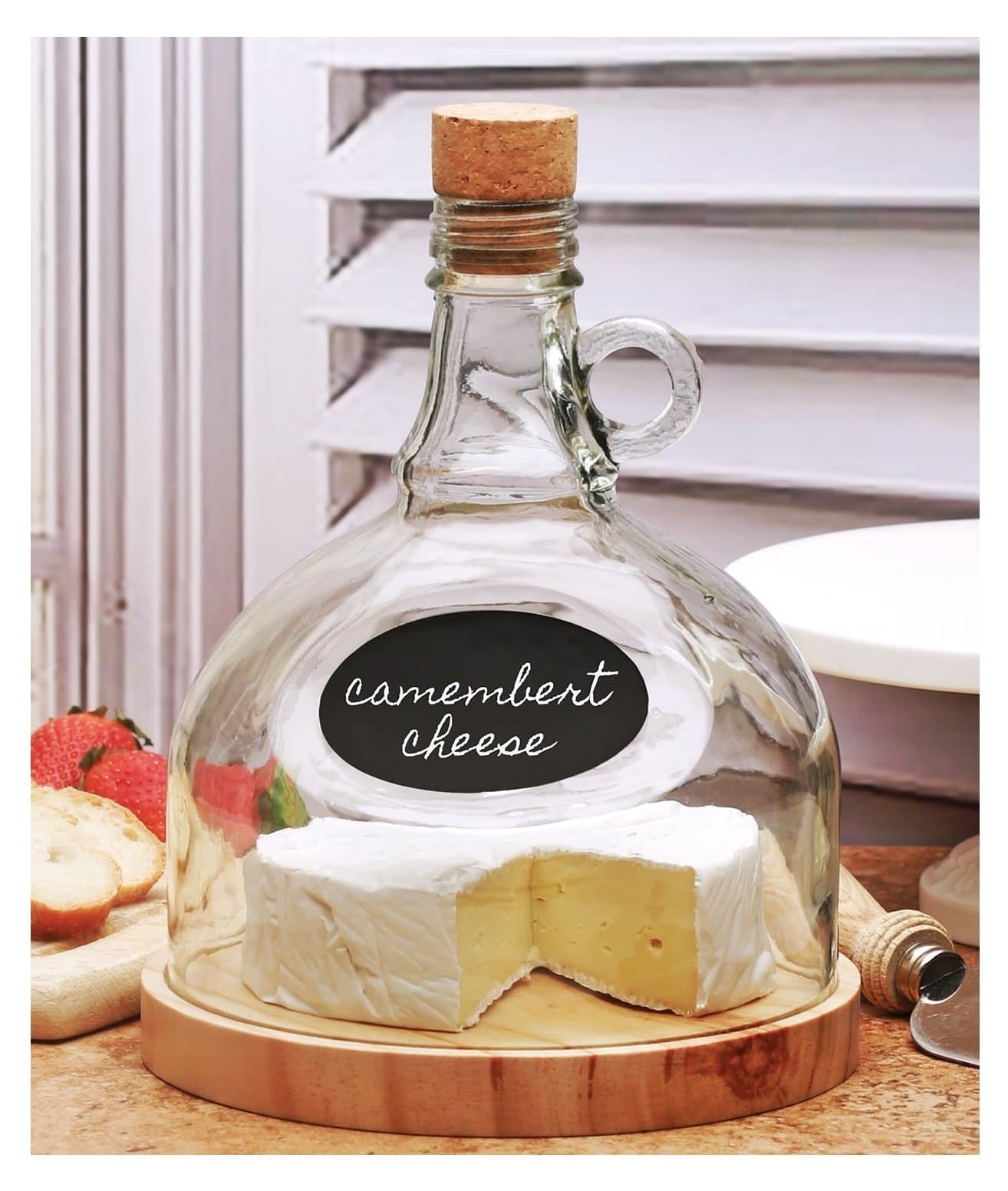 Cheese Tray and Moonshine Dome with Chalk