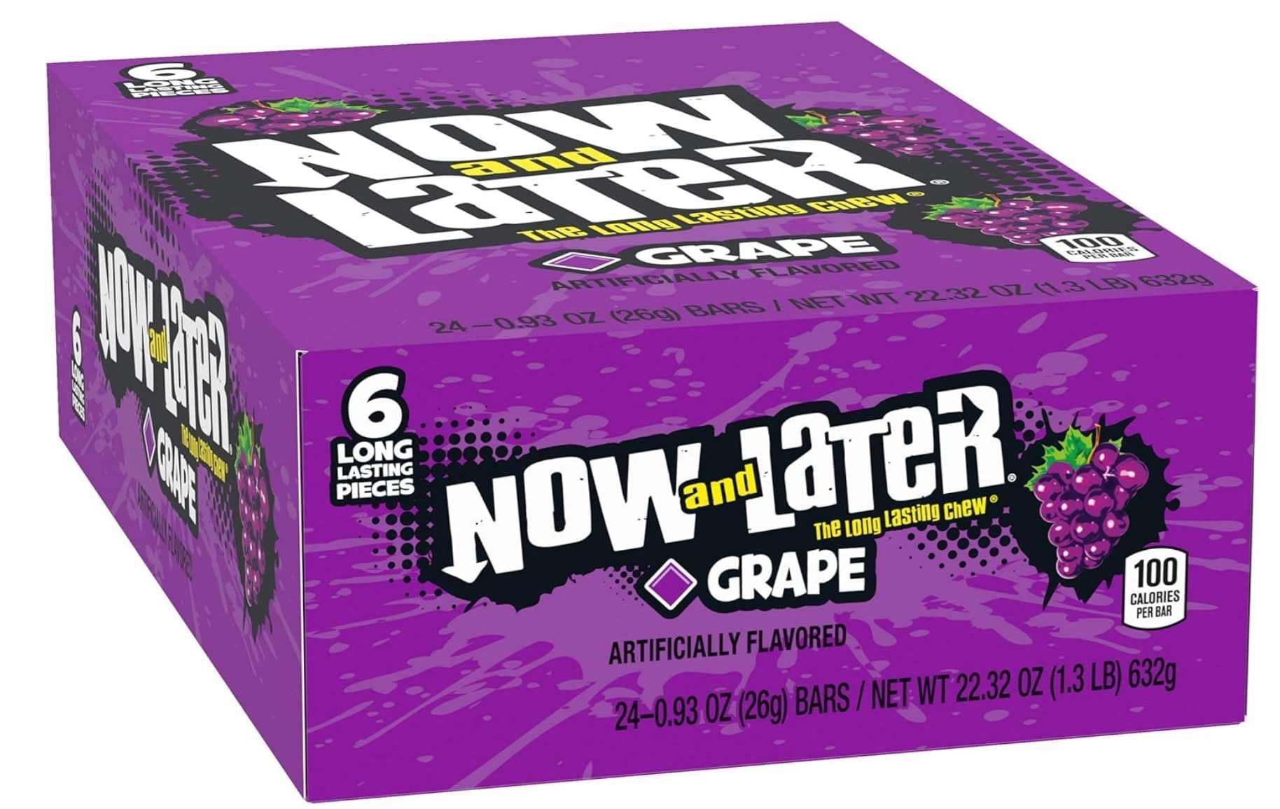 Now & Later Grape Intense Flavour Chews 26 g