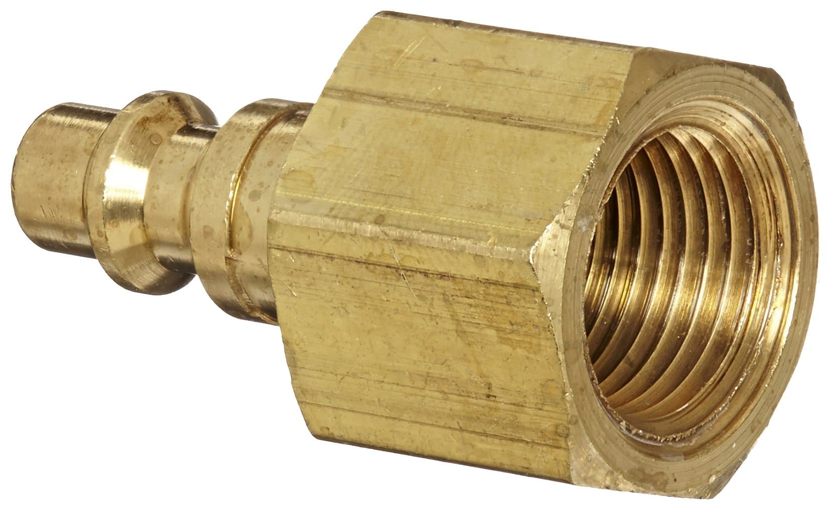 Dixon Valve and Coupling DCP2023B Brass Air Chief Industrial Interchange Air Fitting, Quick-Connect Plug, 1/4" Coupler x 3/8" NPT Female Thread, 37 CFM Flow Rating