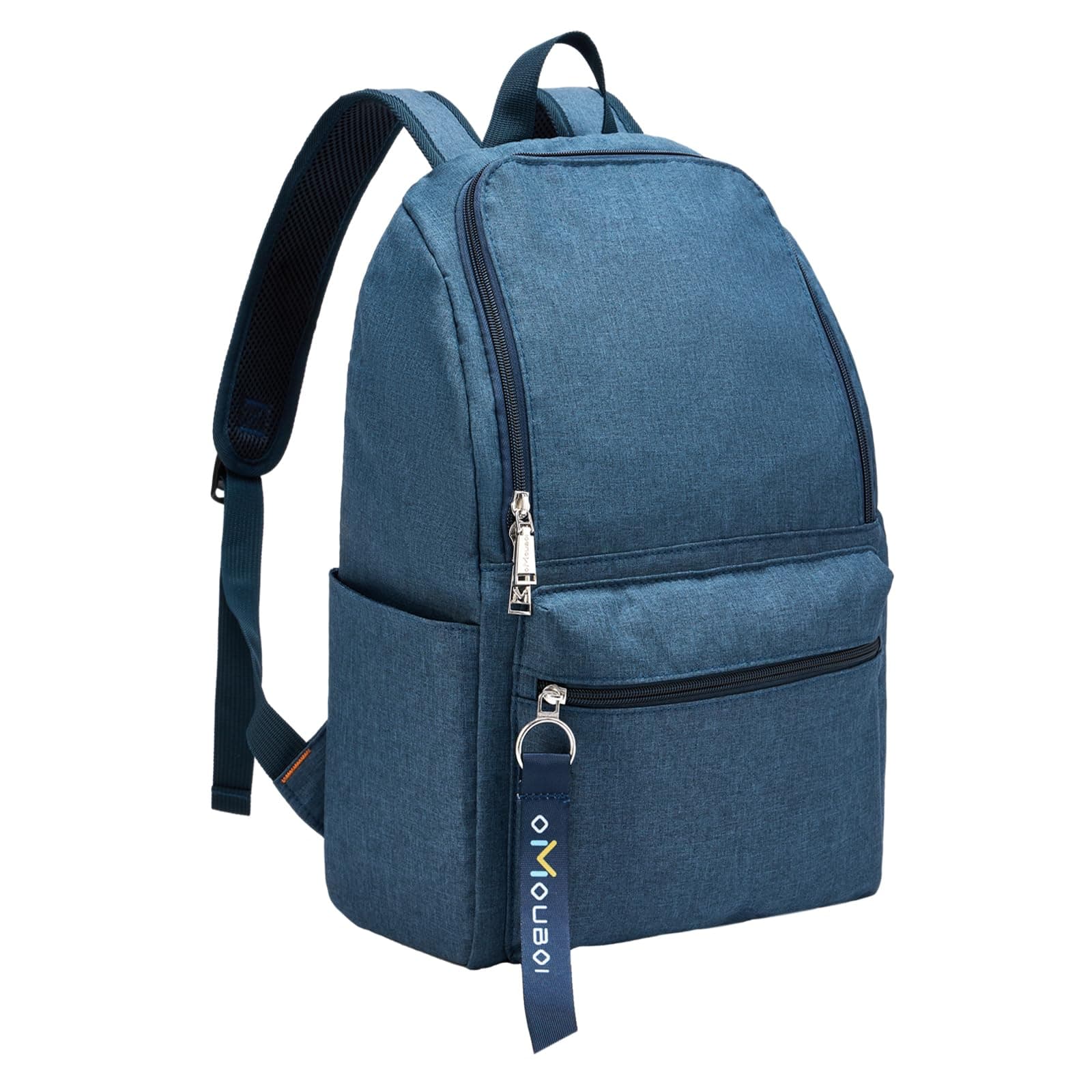 OMOUBOI Backpack for Men Small Work Latop Back Pack Women College Bookbag Fits 14 Inch Computer Classic Casual Daypack Water Resistent Backpack for School,Travel, Work, Business - Blue…