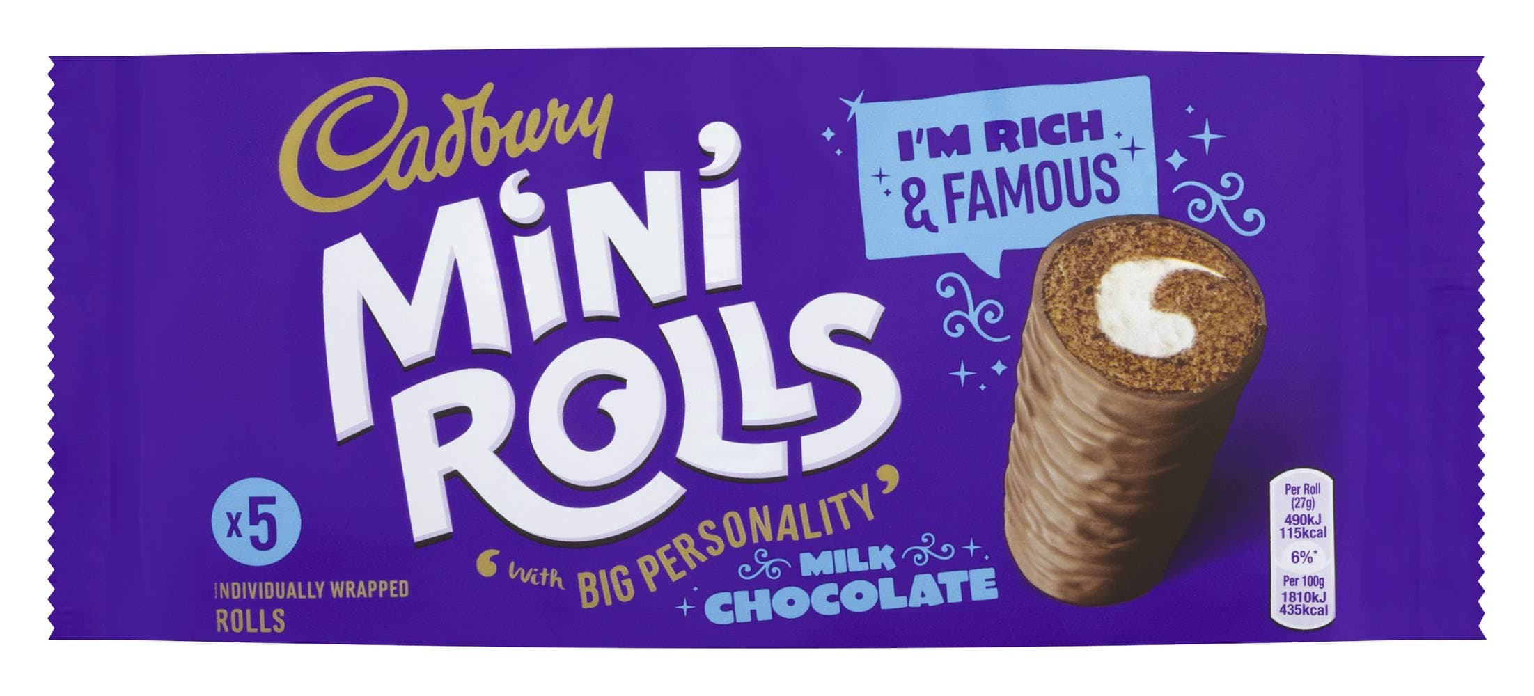 Chocolate Mini Rolls 5pk 144g (Pack of 1)