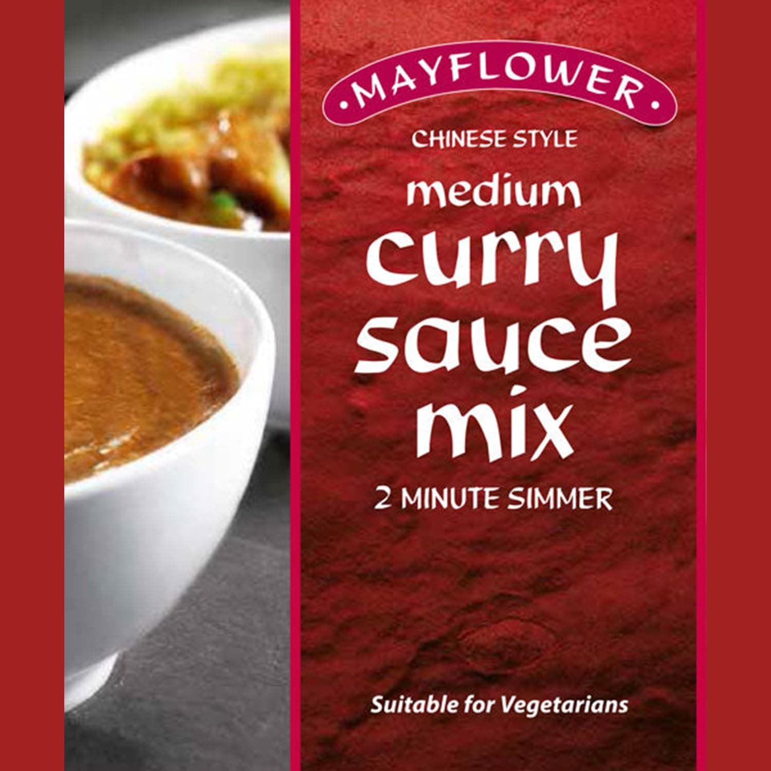 Medium Curry Sauce Mix 255g - Classic Chinese Medium Flavour, Vegan & Sustainable, Ideal for Fakeaways (6 Pack)