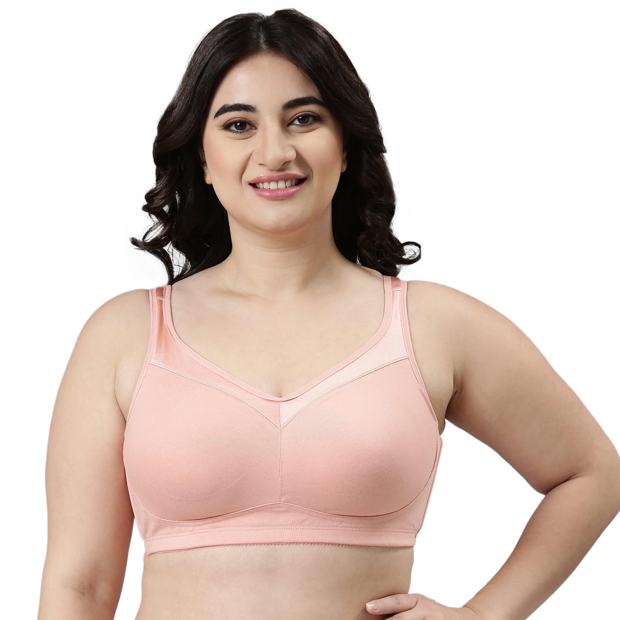 Full Support Super Lift Women's Cotton Everyday Minimizer Bra - Non Padded, Wirefree, Full Coverage - A112 (Available in Plus Sizes)