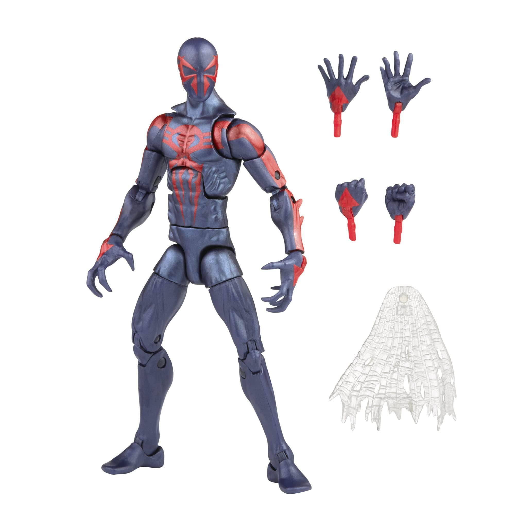 Spider-Man Marvel Legends Series 6-inch Scale Action Figure Toy 2099, Premium Design, 1 Figure, and 2 Accessories