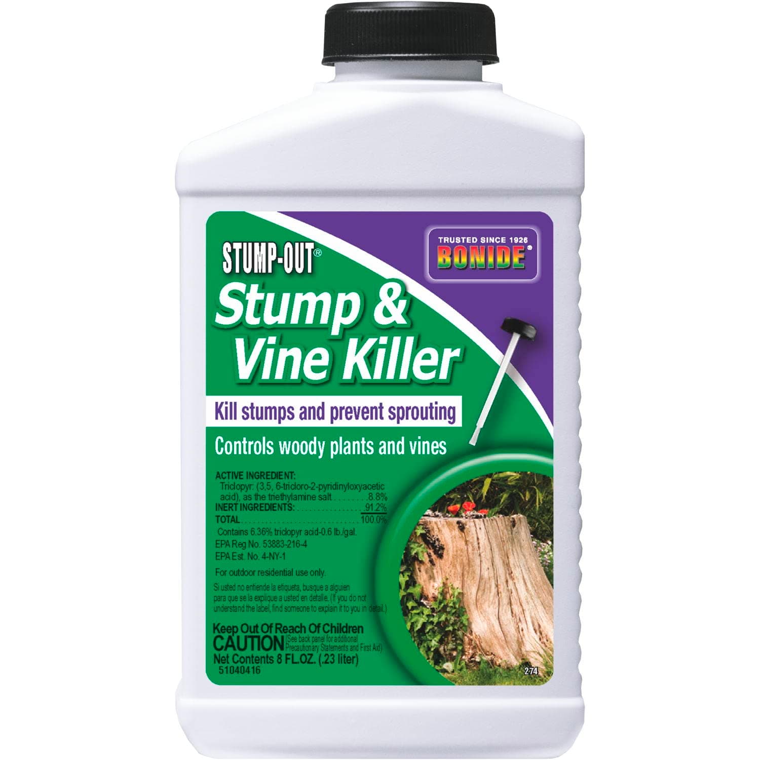 Vine & Stump Killer With Applicator Concentrate 8 Oz