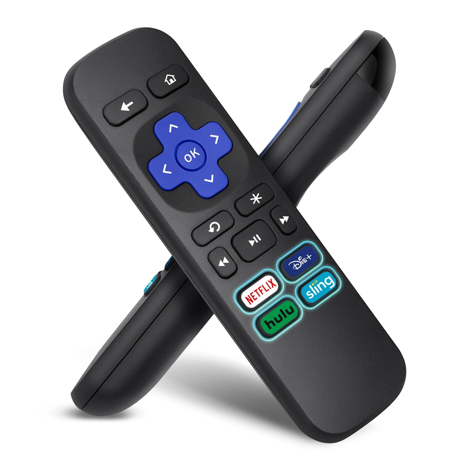 OMAIC Remote for Roku Express, Premiere, 1, 2, 3, 4 (HD, LT, XS, XD) - NOT for Roku Stick, TV or Game