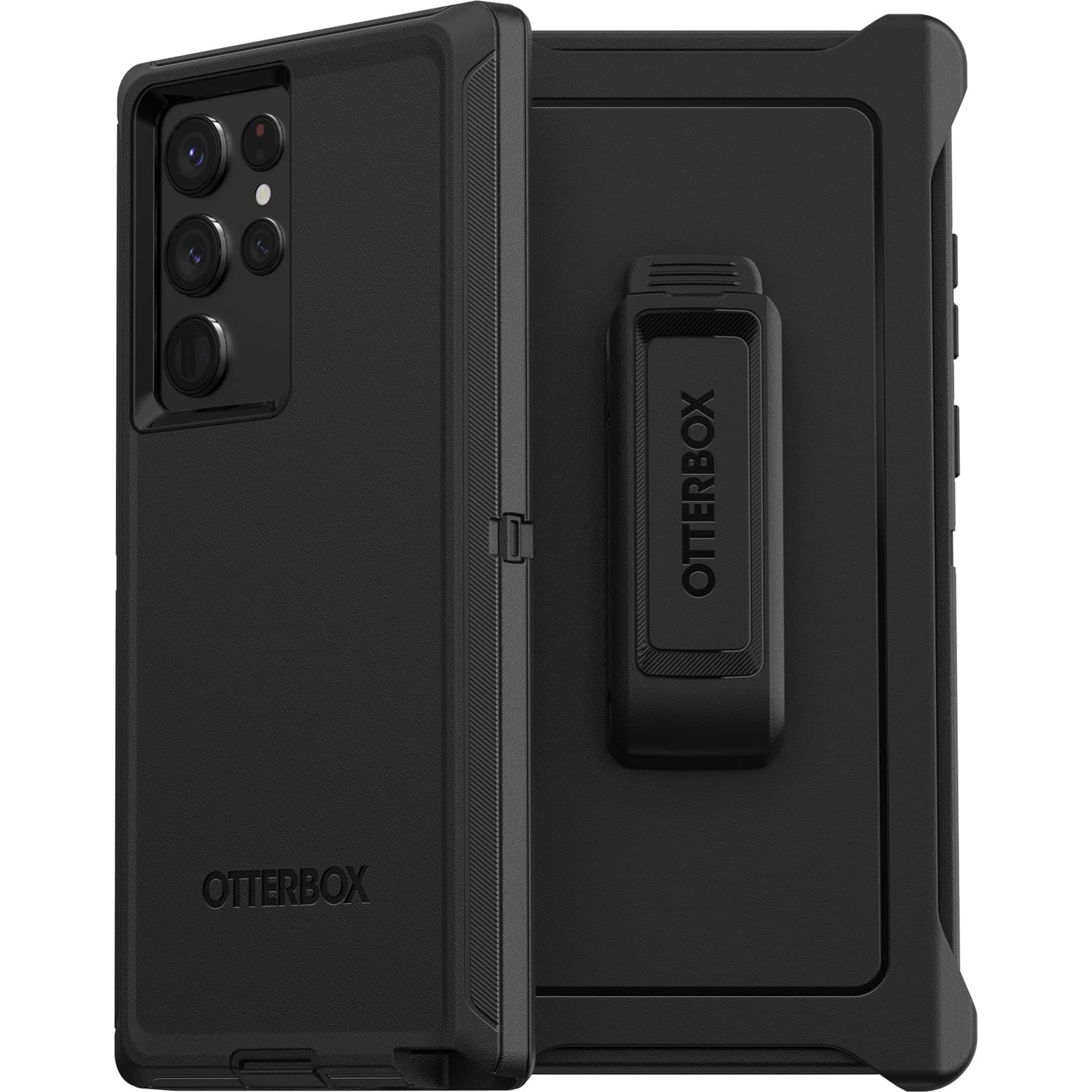 OtterBox Defender Series Polycarbonate Silicone SCREEN-LESS Edition Case for Galaxy S22 Ultra - (Black)