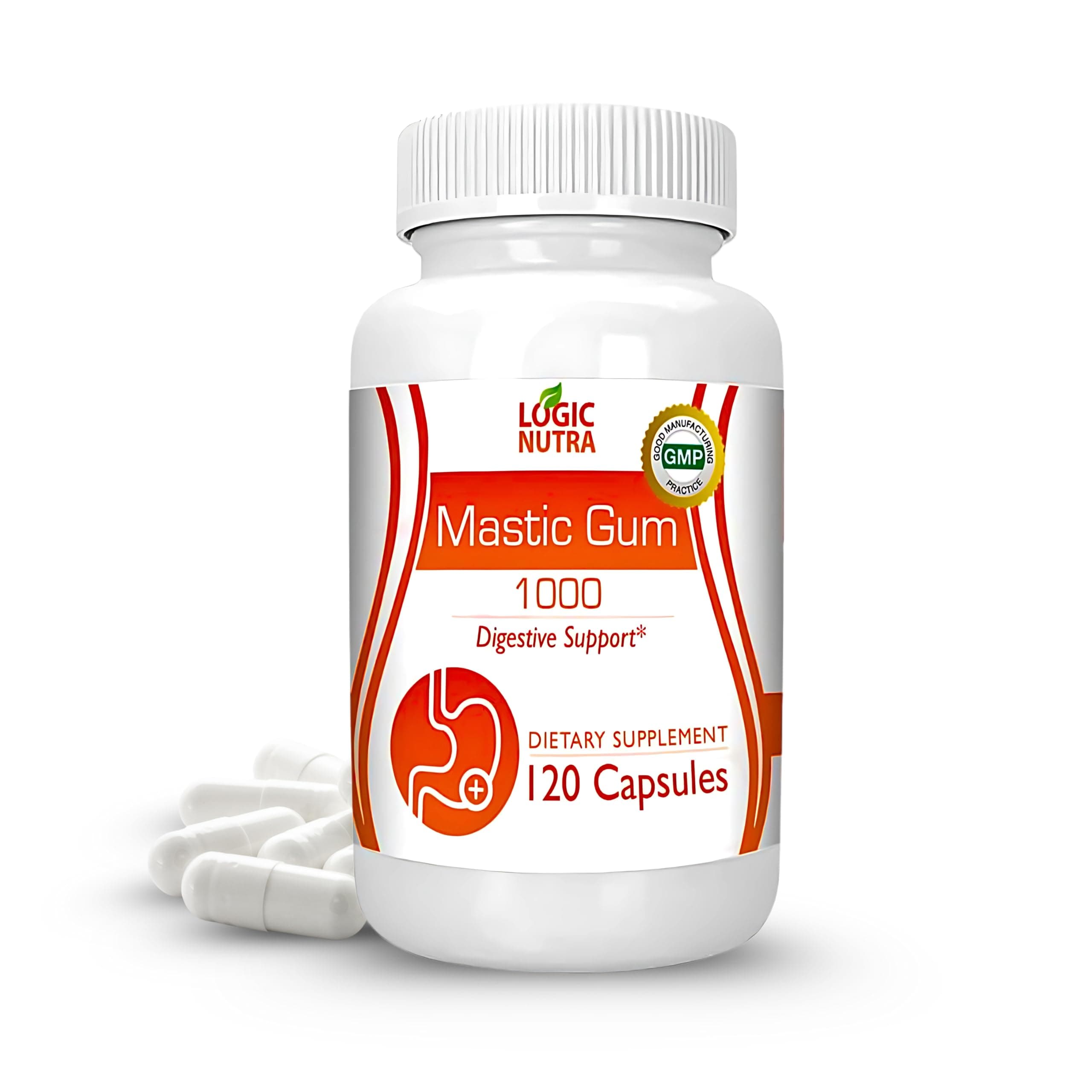 Logic Nutra Mastic Gum 1000 Digest Support, 120 Capsules (International Direct)
