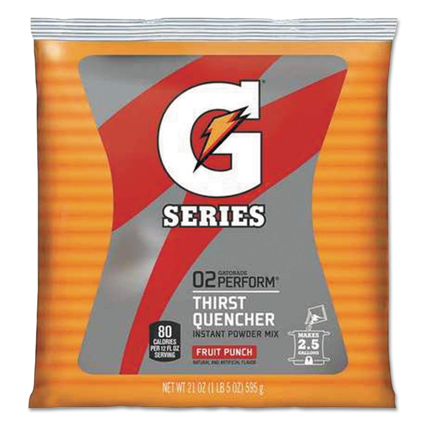 Gatorade Powder Pouch, Fruit Punch, 84 Oz, Pack Of 4