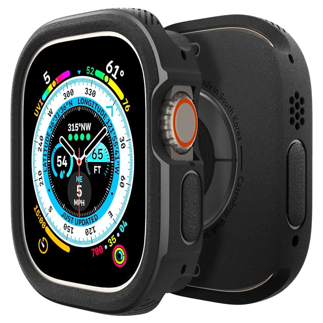 Caseology Vault Designed for Apple Watch Ultra 2 Case/for Apple Watch Ultra Case 49mm (2023)(2022) - Matte Black