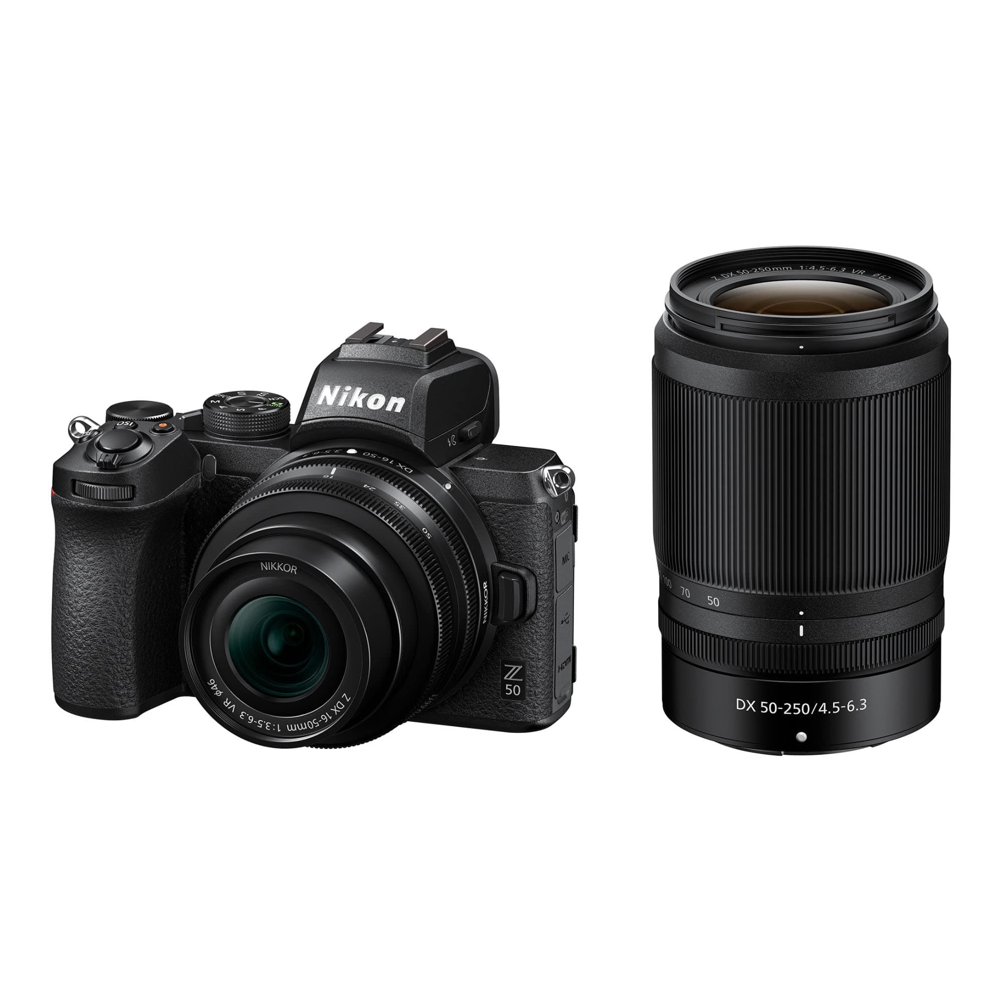 Z 50 with Two Lenses | Compact mirrorless stills/video camera with wide-angle and telephoto zoom lenses | Nikon USA Model