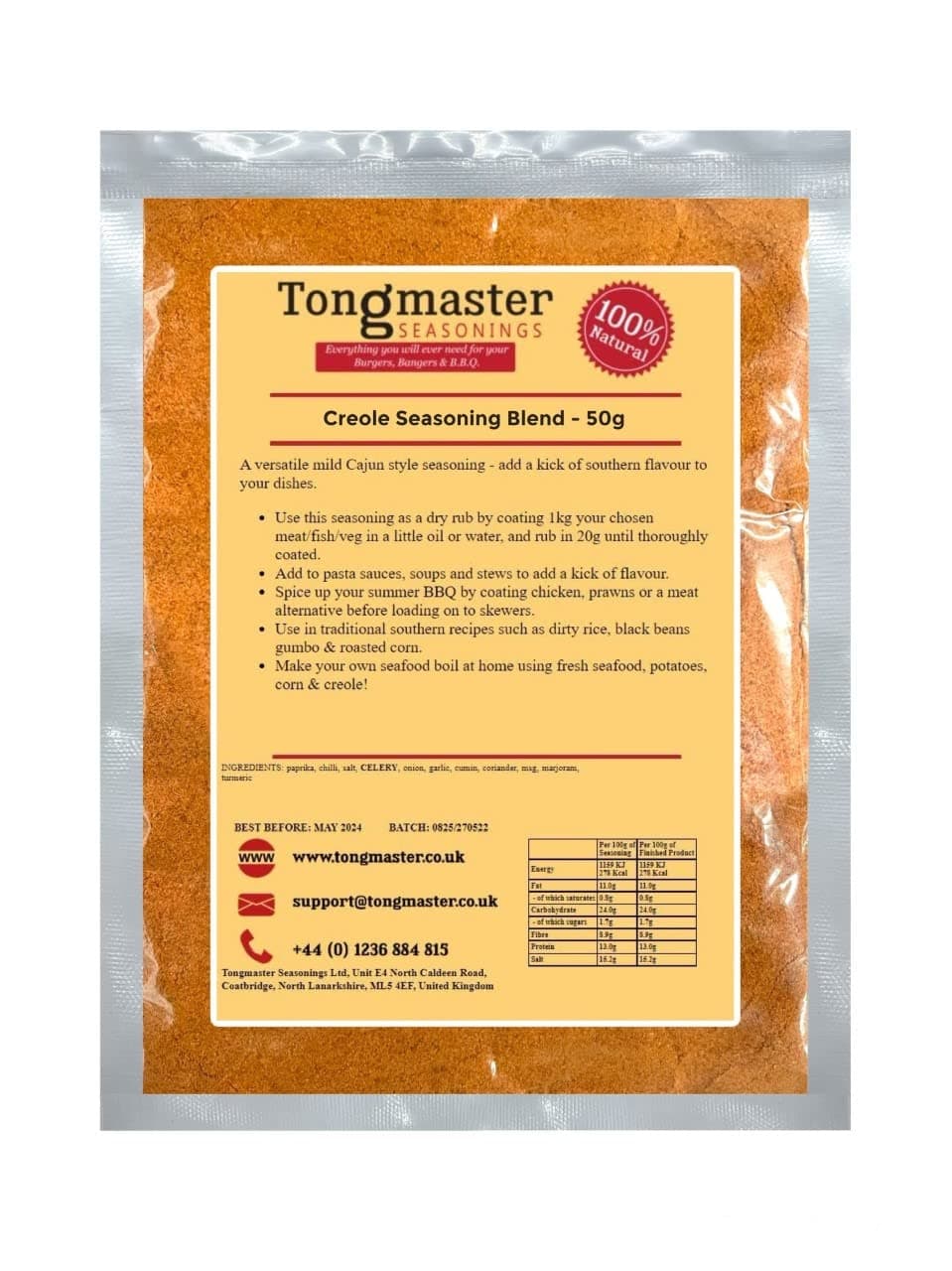 Creole Seasoning - Spice Blend - 50g