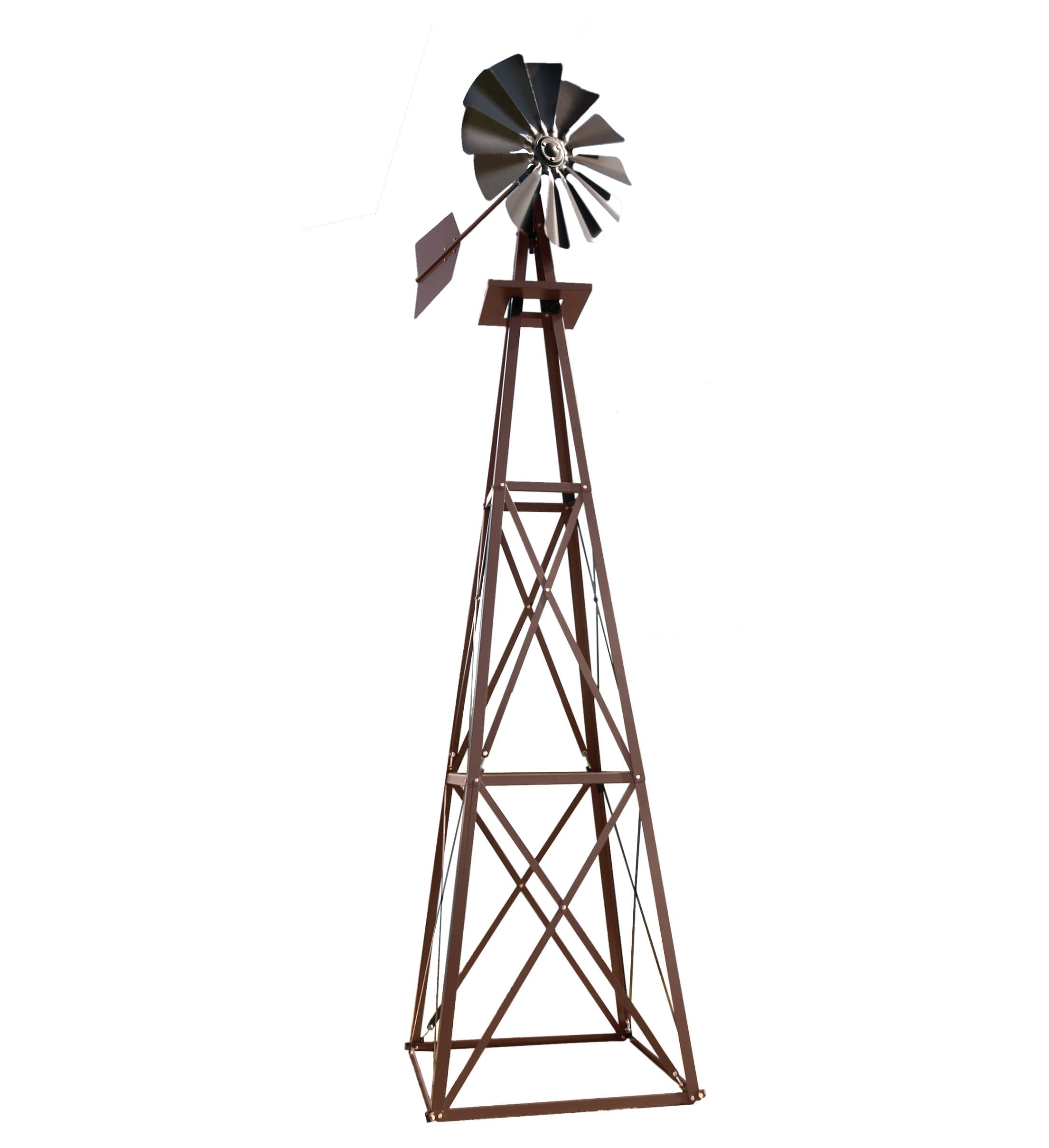 Large Bronze Powder Coated Backyard Windmill
