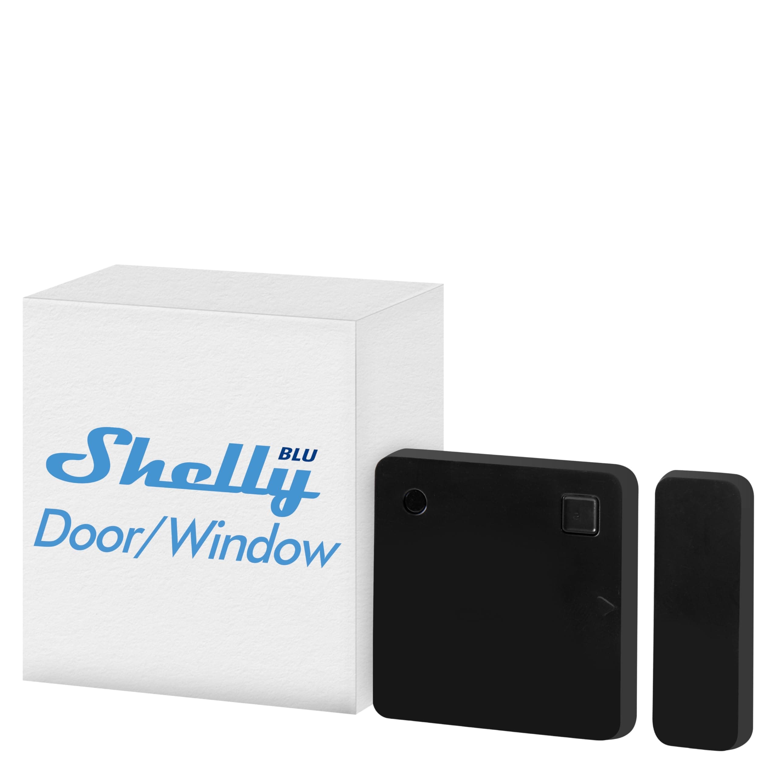 Shelly Blu Door/Window Black | Bluetooth Operated Sensor | Home Automation | iOS Android App | Alexa & Google Home Compatibility | Lux and Tilt Angle Measurement | Set Custom Activation Scenes