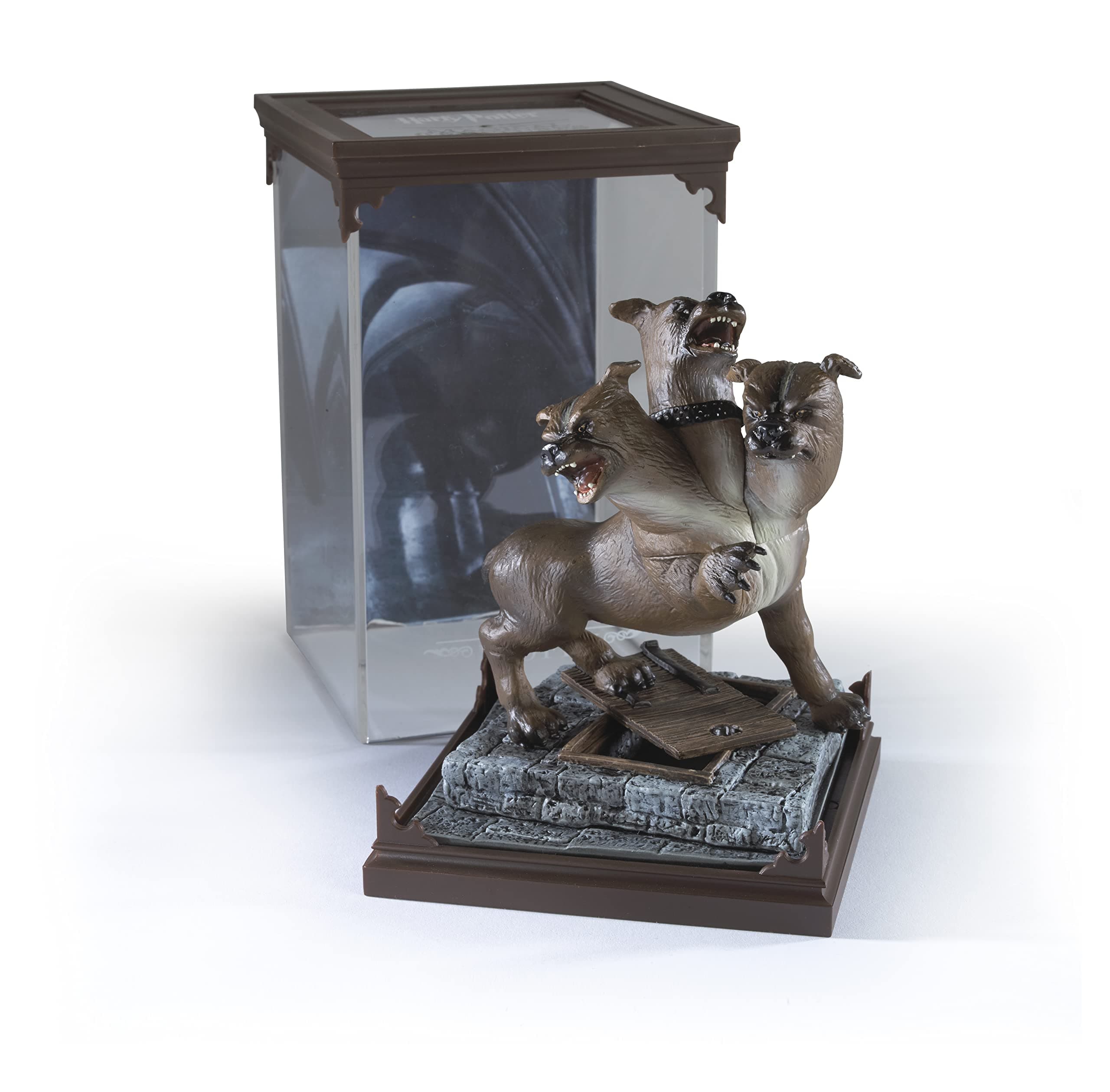 The Noble Collection - Magical Creatures Fluffy - Hand-Painted Magical Creature #13 - Officially Licensed 7in (18.5cm) Harry Potter Toys Collectable Figures - For Kids & Adults