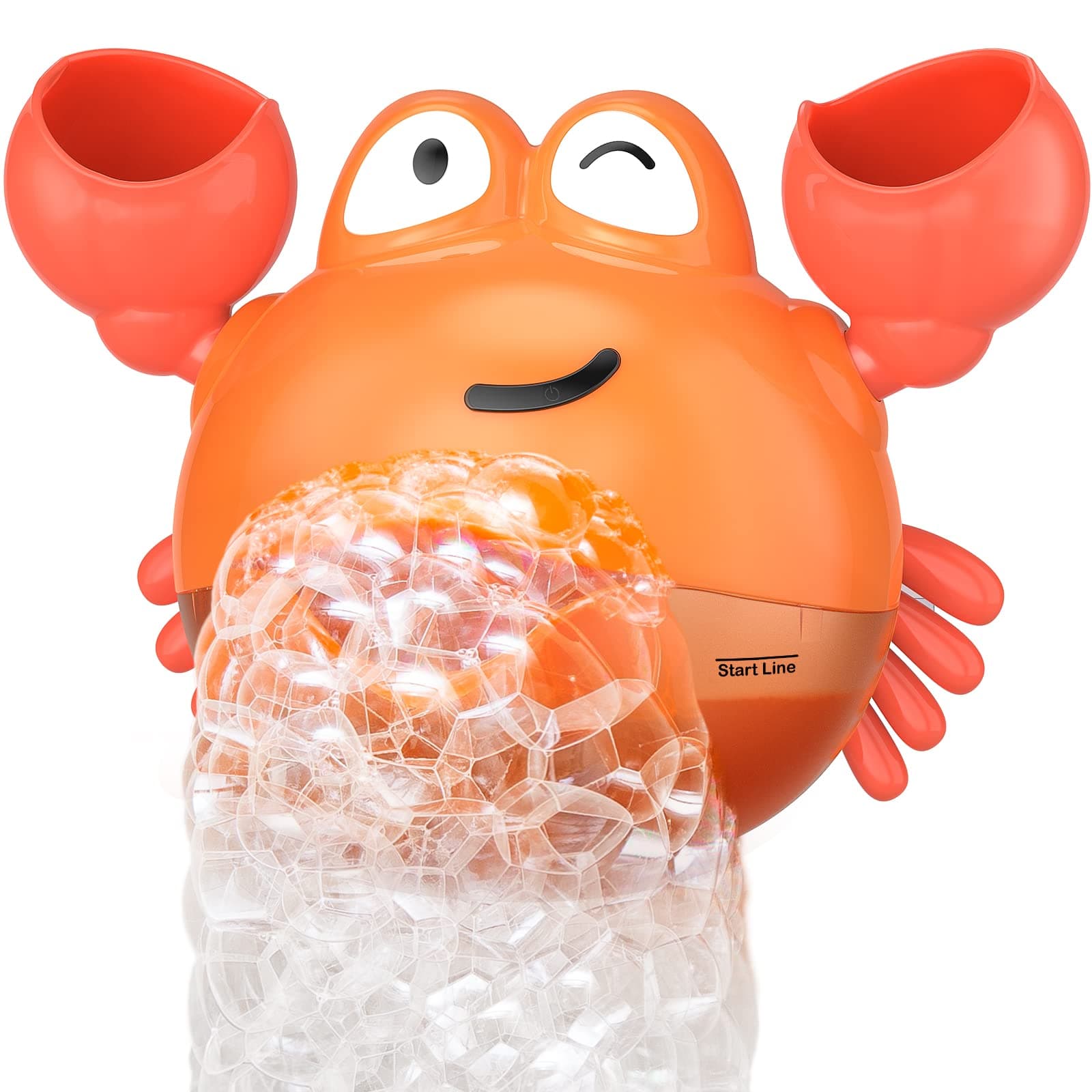 Bath Toy, Crab Bath Bubble Maker for Baby, Toddlers 1-3, Infants, Kids, Automatic Bubbles Machine Blower for Bathtub, Battery Operated