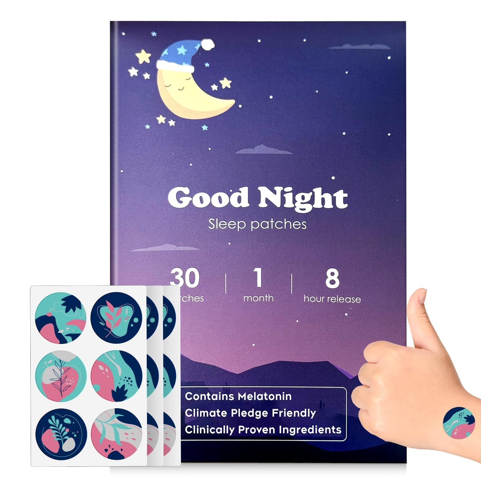Sleep Patches, 30 Pack Upgraded Deep Sleep Patches for Adults, All Natural Deep Patch