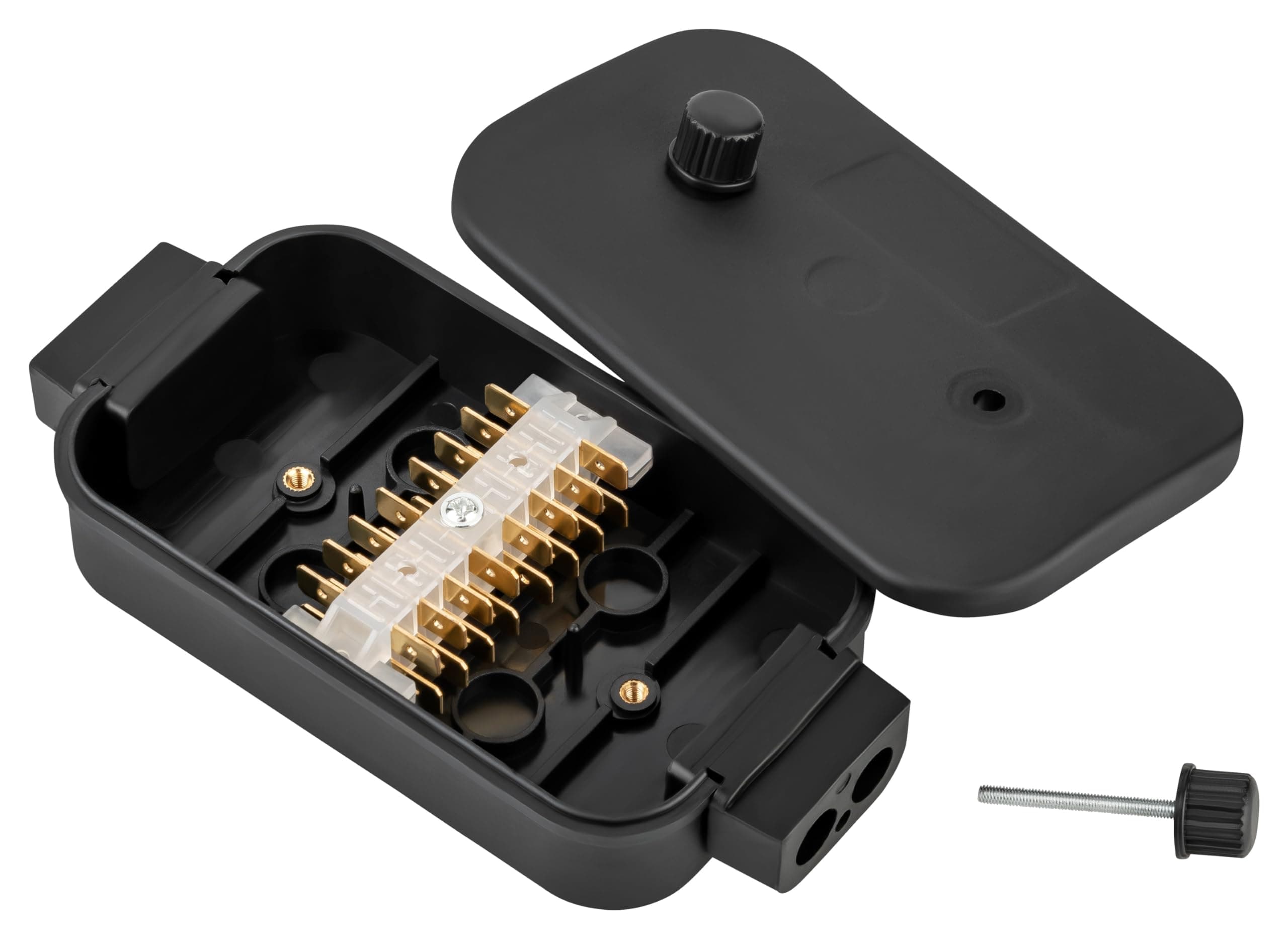 AUTOLIGHT 24 Junction Box for Trailer 8 x 4 Pin Junction Box Plastic