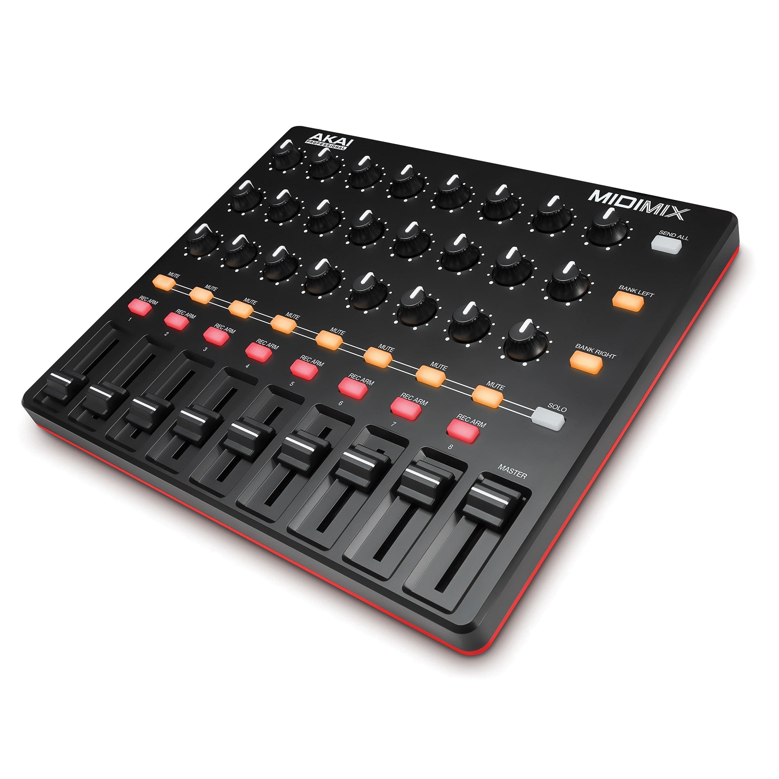 MIDImix - USB MIDI Controller Mixer with Assignable Faders and Master Fader, 24 Knobs and 16 Buttons, 1 to 1 Mapping With Ableton Live