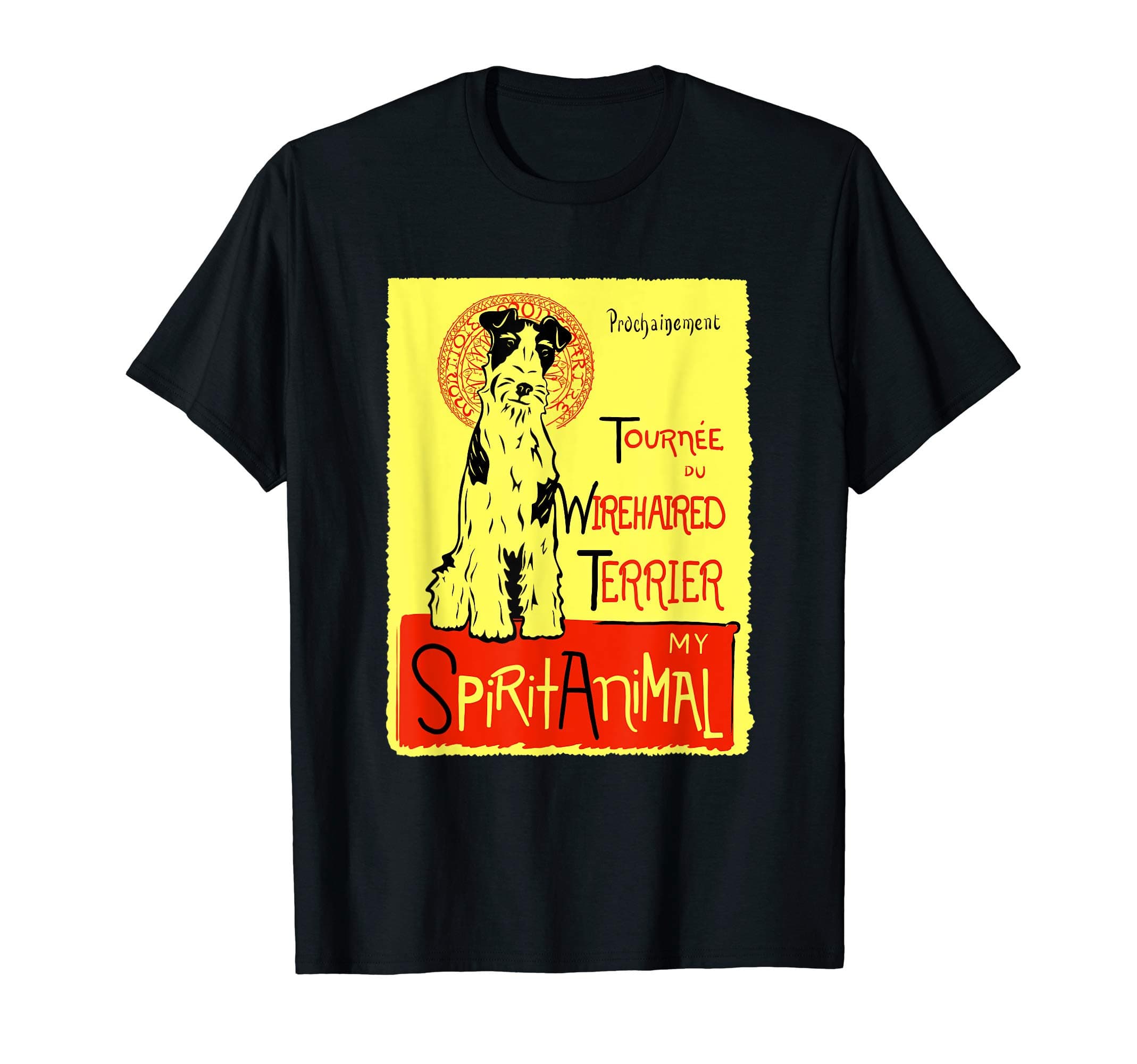 Cute Wire Haired Terrier Dog Art Wire Fox Terrier Gift T-Shirt