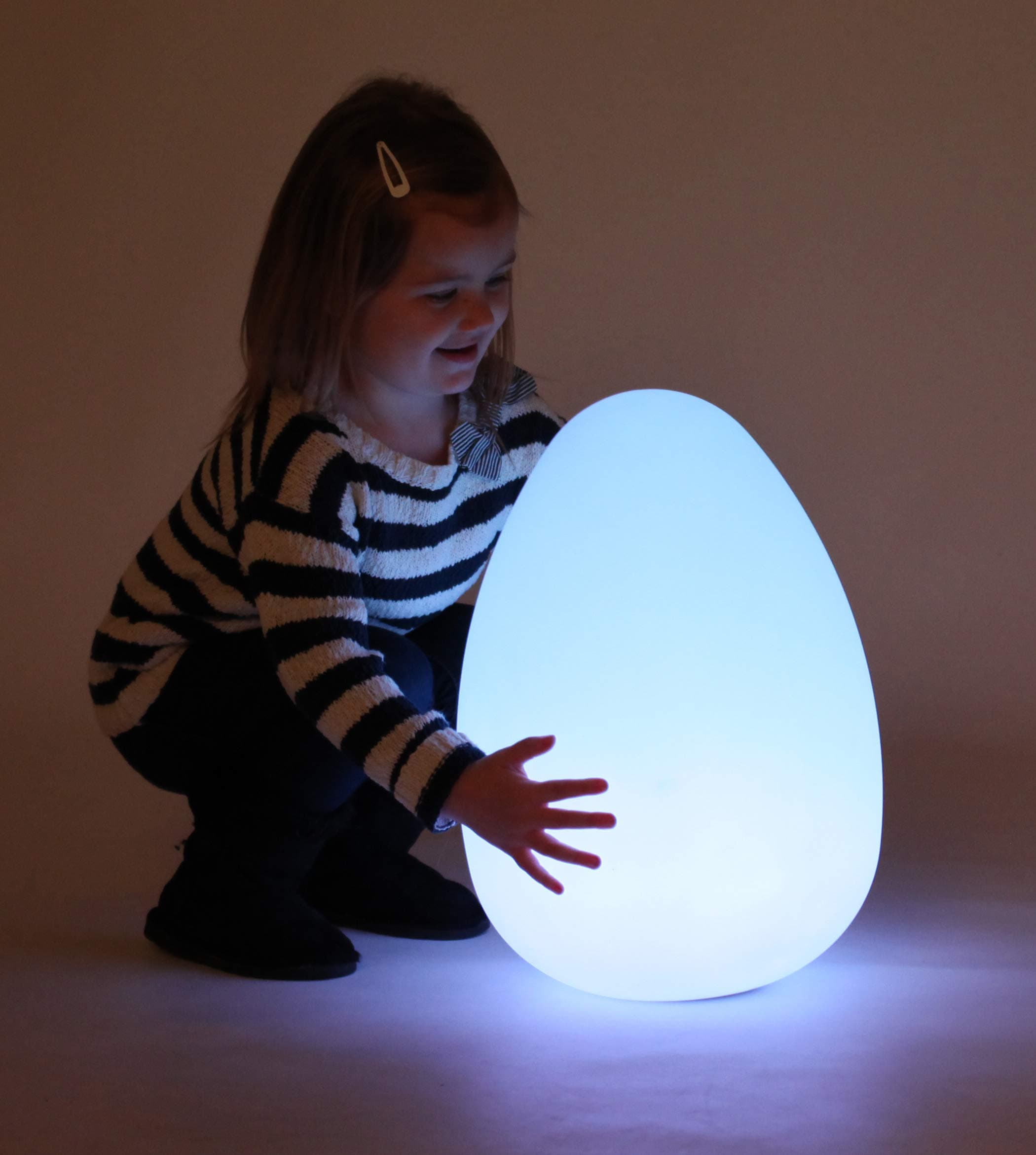 tickit Sensory Mood Light Egg – Colour Changing LED Night Light for Kids, Calming Sensory Toy for Autism, Rechargeable Portable Mood Lamp for Bedrooms and Sensory Rooms