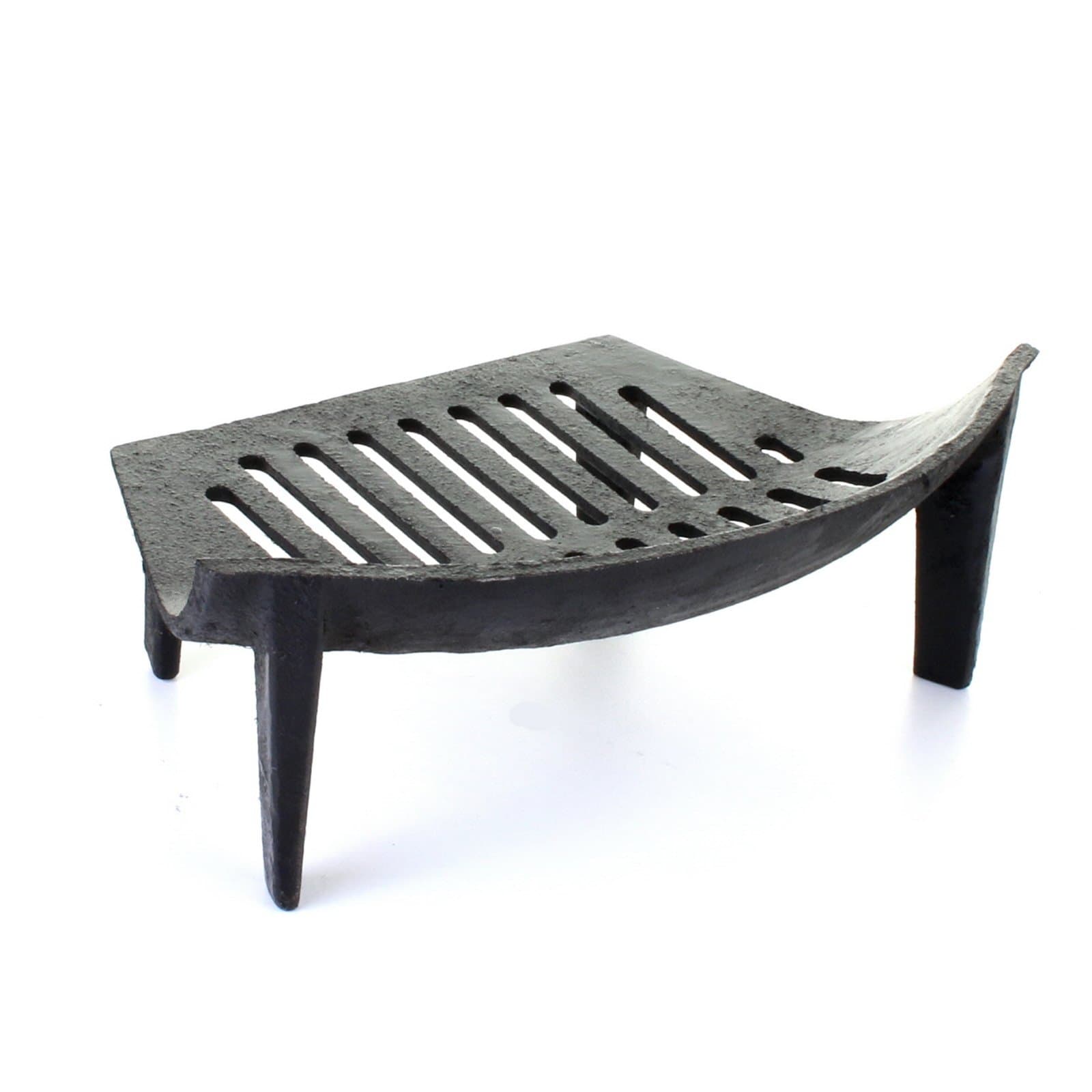 Marko Fireside 12½" Fire Grate for 14" Fireplaces Cast Iron Bow Fronted Open Log Coal Fireplace Black