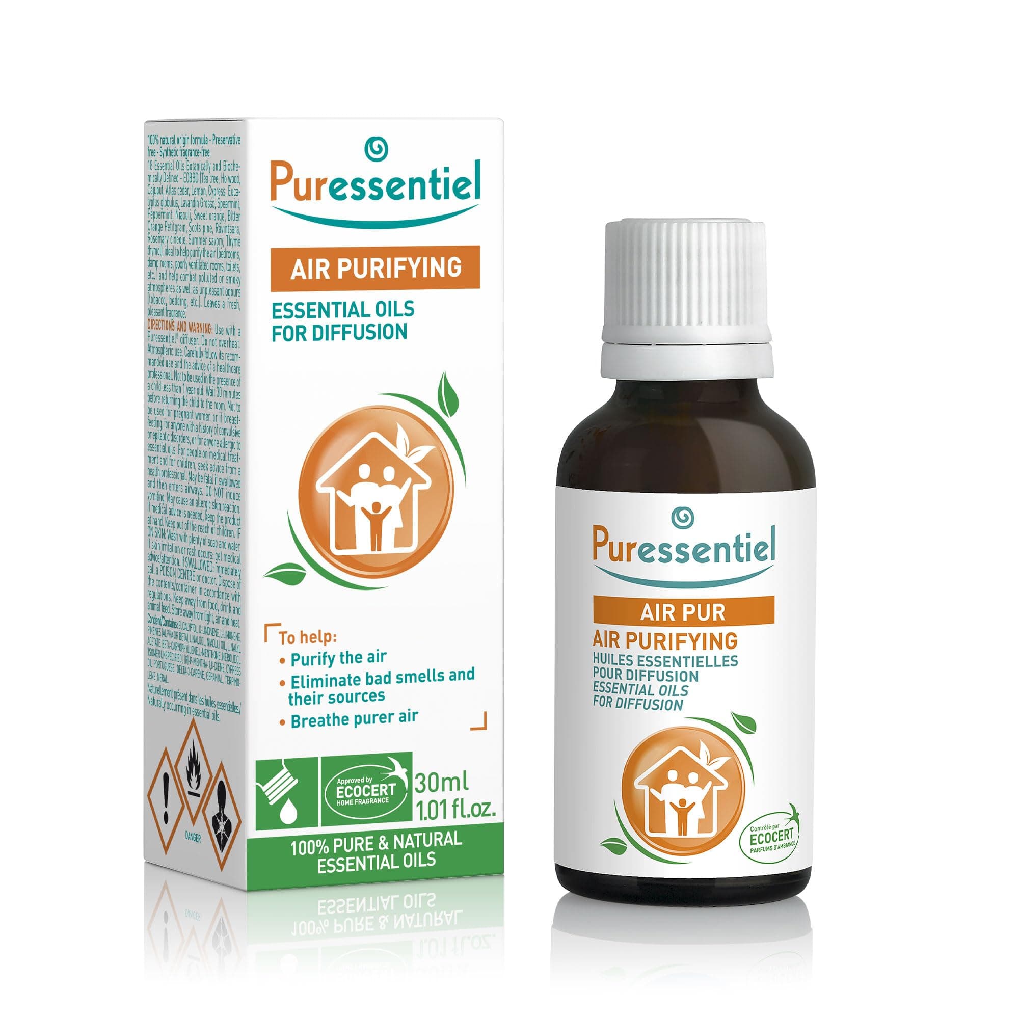 Essential Oils for Diffuser - Air Purifying Blend 30 ml - 100% Natural - Helps to Purify & Clean The Air - Air Purifier - Air Freshener - Odour Eliminator - Remove Bad Smells