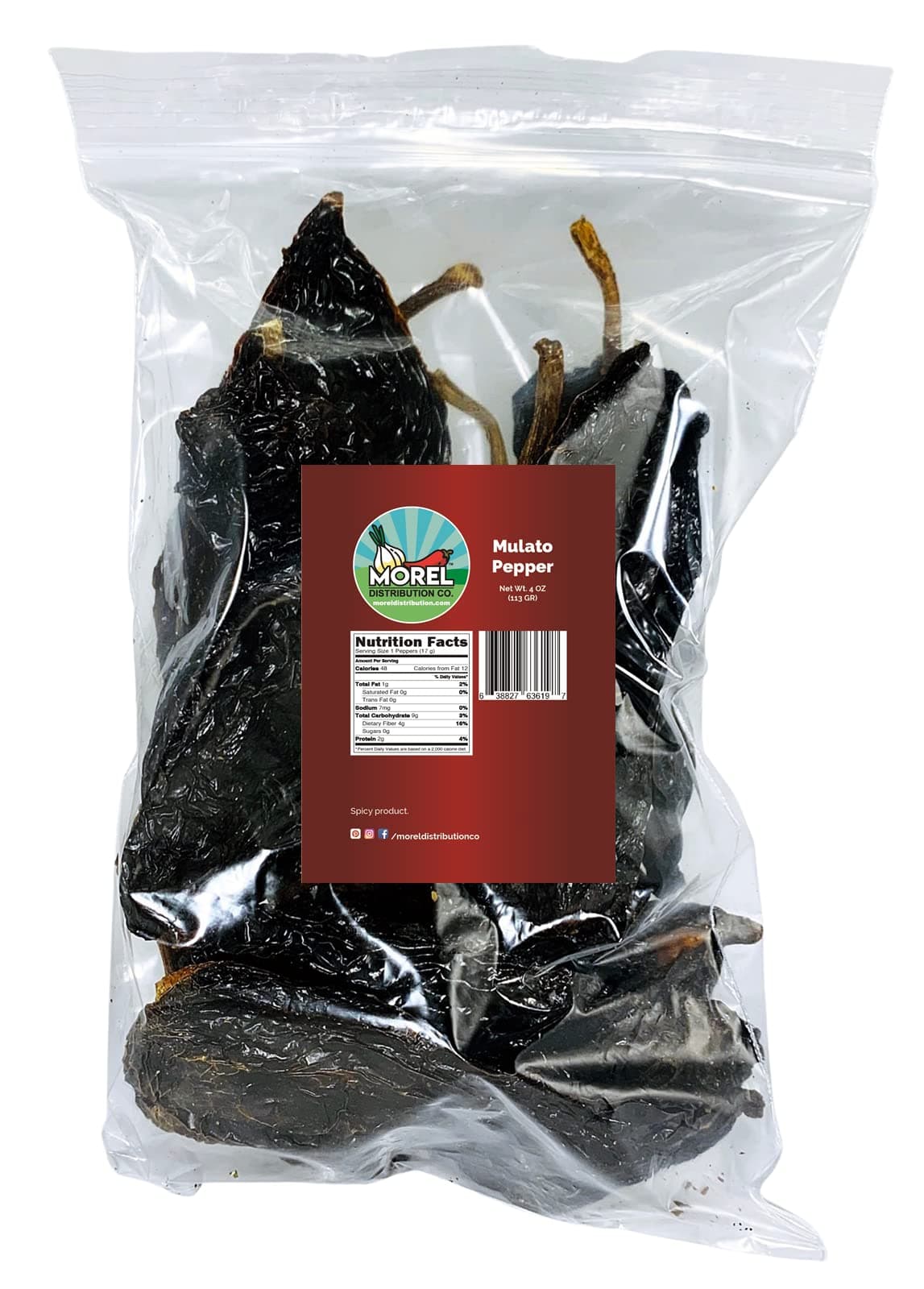 Chile Mulato Pepper (Chile Poblano) // Weights: 4 Oz, 8 Oz, Lb, 2 Lbs, 5 Lbs, and 10 Lbs! (4 oz)
