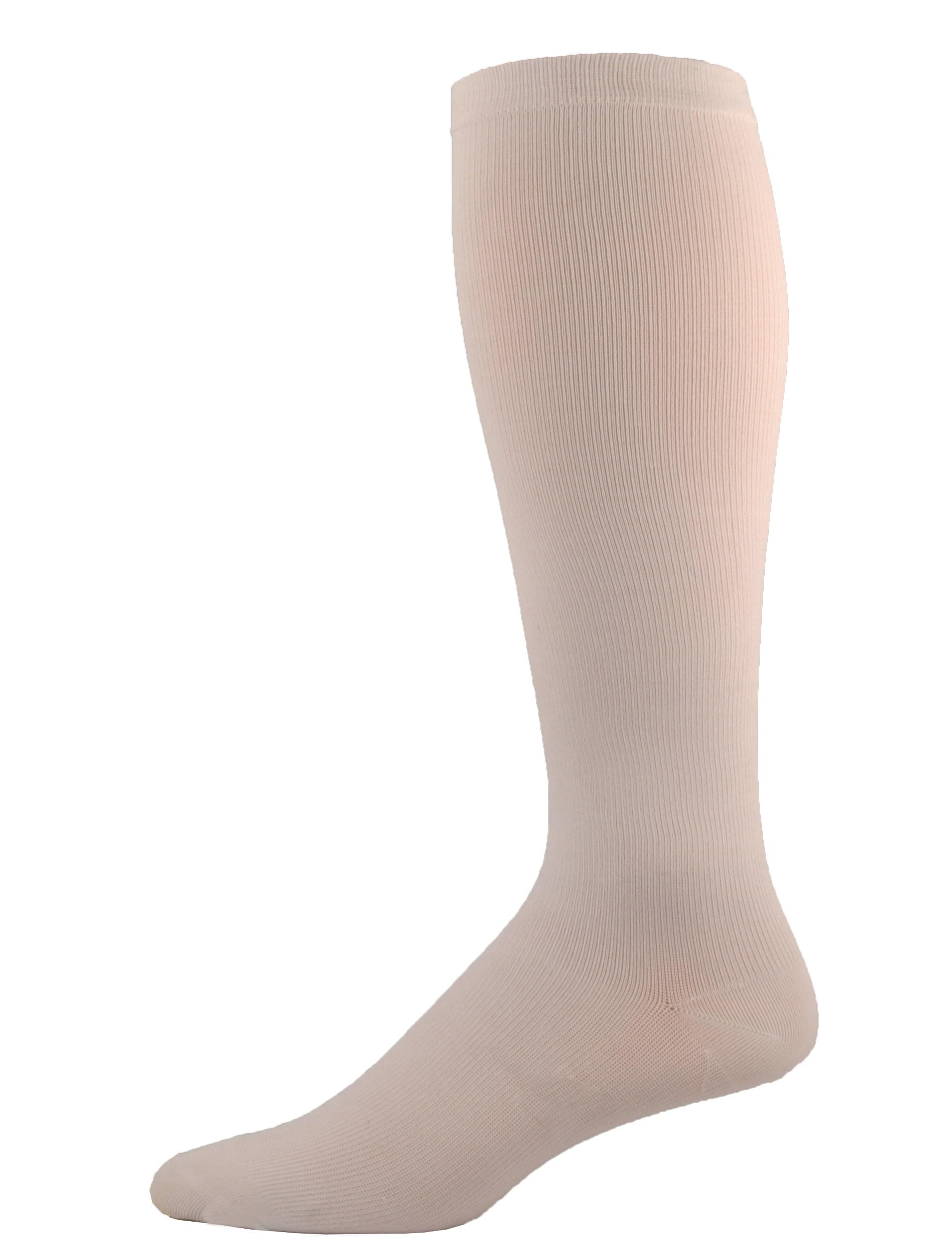 SIMCAN VitaLegs Over-The-Calf 8-15 mmHg Compression Socks, MD White