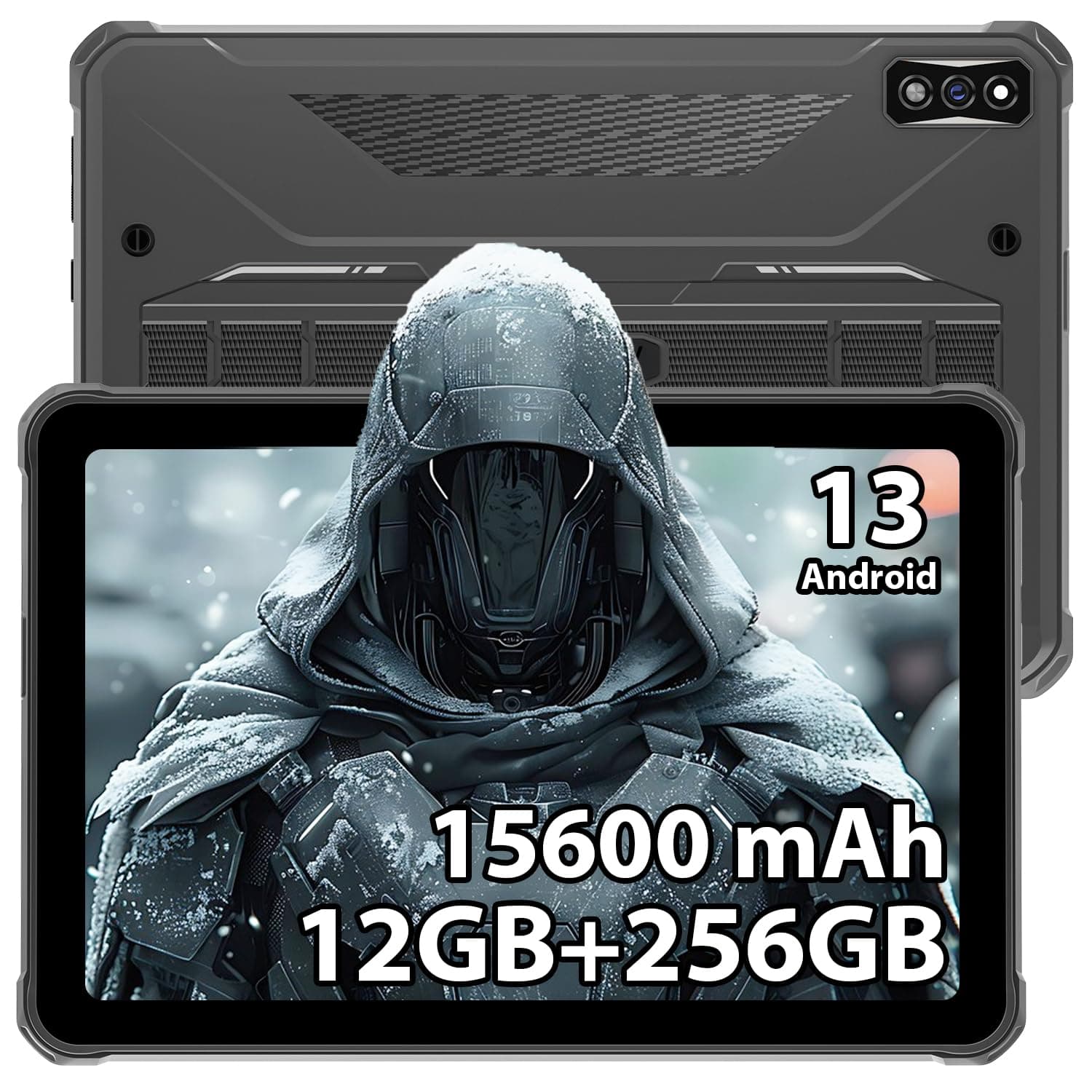 Hotwav R7 Rugged Tablet android 13, 15600mAh 10.1" HD + 12(6+6 virtual) gb + 256gb /(2 tb tf) waterproof tablet pc, 16 mp octa-core ip68 & ip69k /dual sim 4g/5g wifi/idface /gps/ots. g/widevine l1