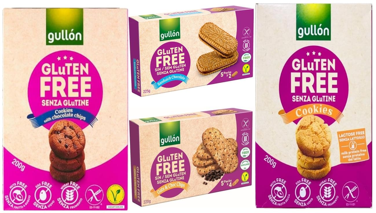 Gluten free Mix Flavour Luxury Pack Cookies, Multipack Selection Box Double Chocolate Chip, Sandwich Cream, Oat & Cocoa & Mini Cookies Lactose Free, perfect loving gift on all Occassions