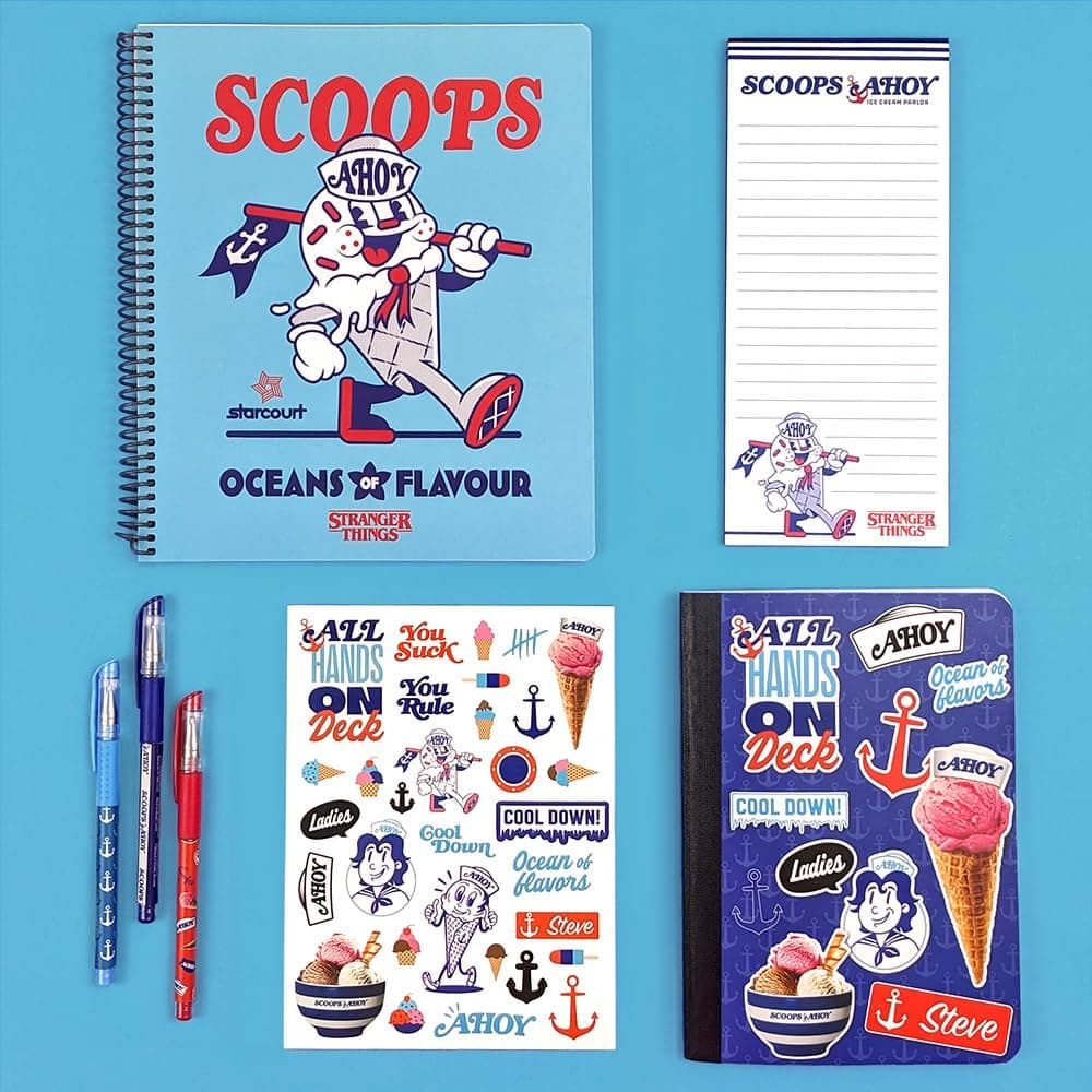 WeVeelNetflix Stranger Things Stationery Bundle Pack - Scoops Ahoy