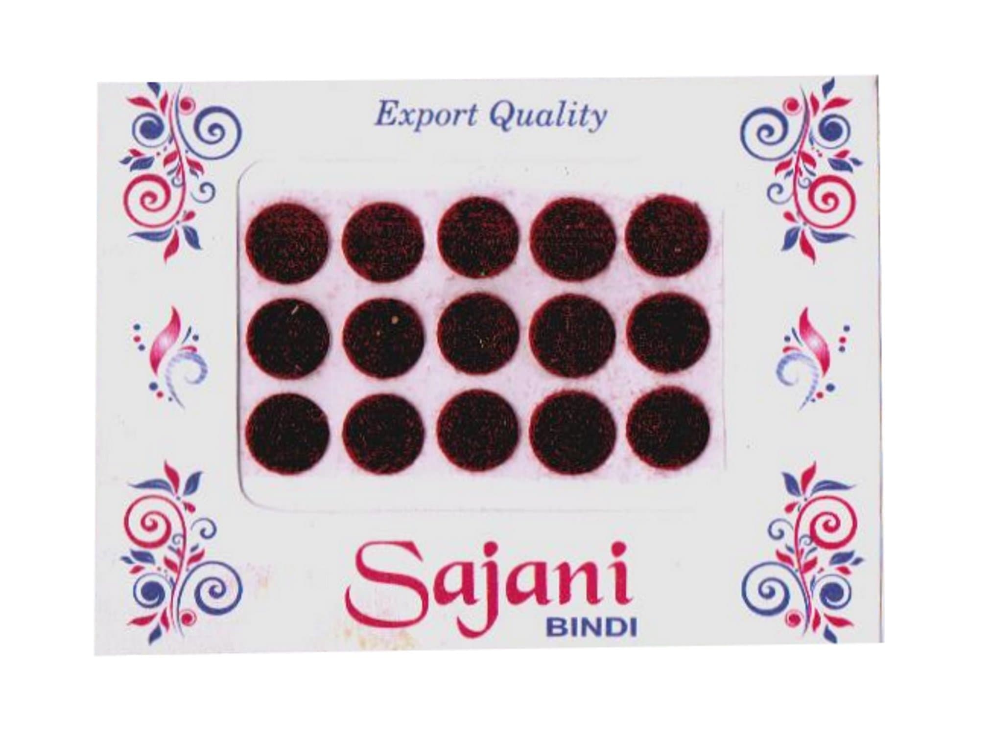 Red Maroon Round Bindi's Indian Dot Red Maroon Velvet Bindi's Tattoo Forehead Sticker 2mm – 8mm (Bindi 186)