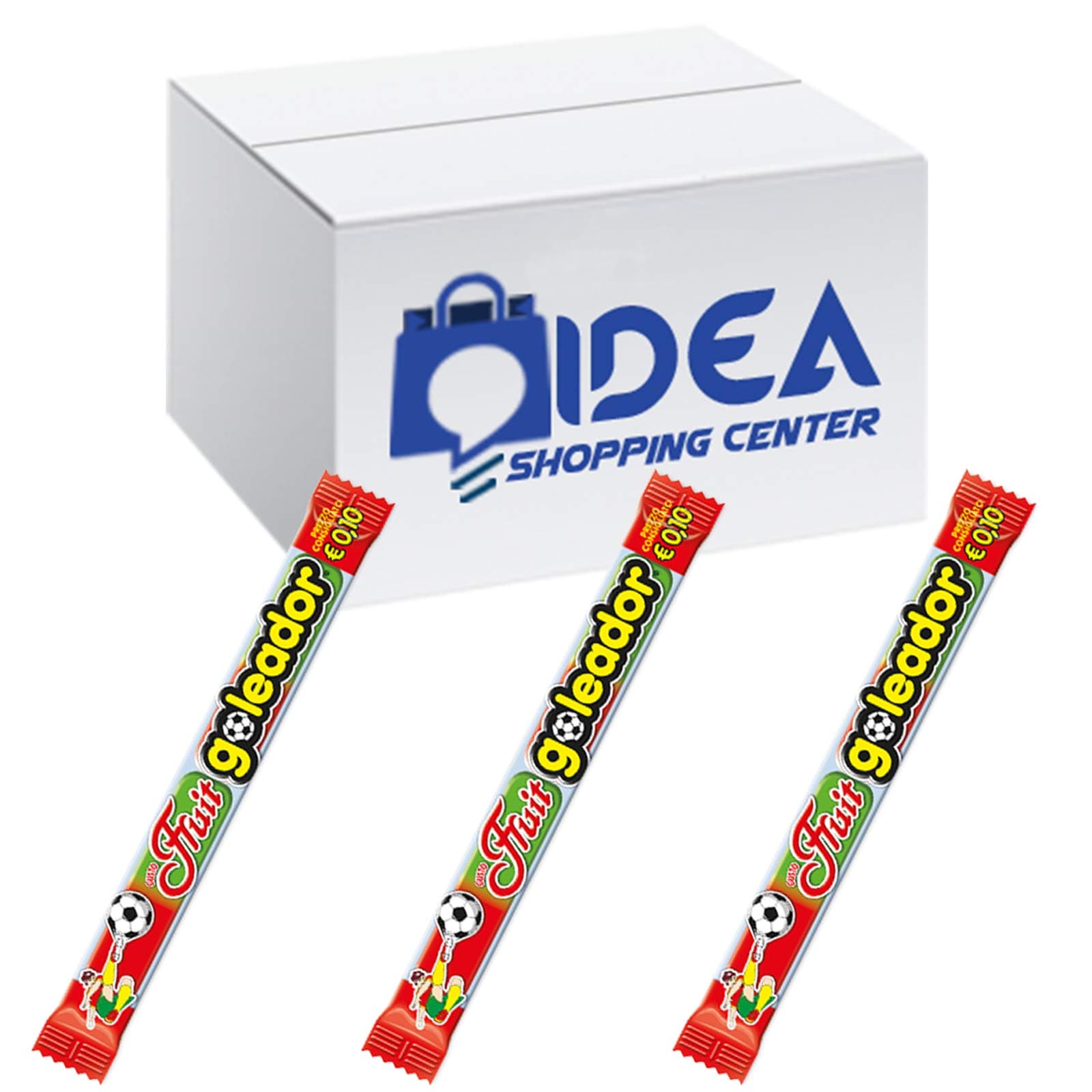 100 Gummy CARAMELS GOLEADOR Fruit Flavour