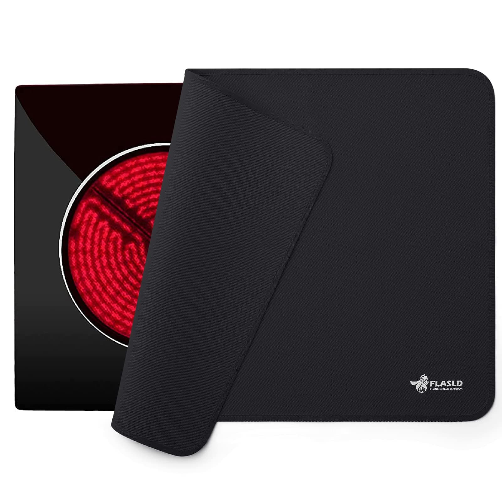 FLASLD Small 12×20.5 inch Stove Top Covers, Fireproof and Waterproof Electric Stove Cover Mat, Glass Top Stove Cover - Ceramic Glass Cooktop Protector - Flat Top Oven Cover, Black