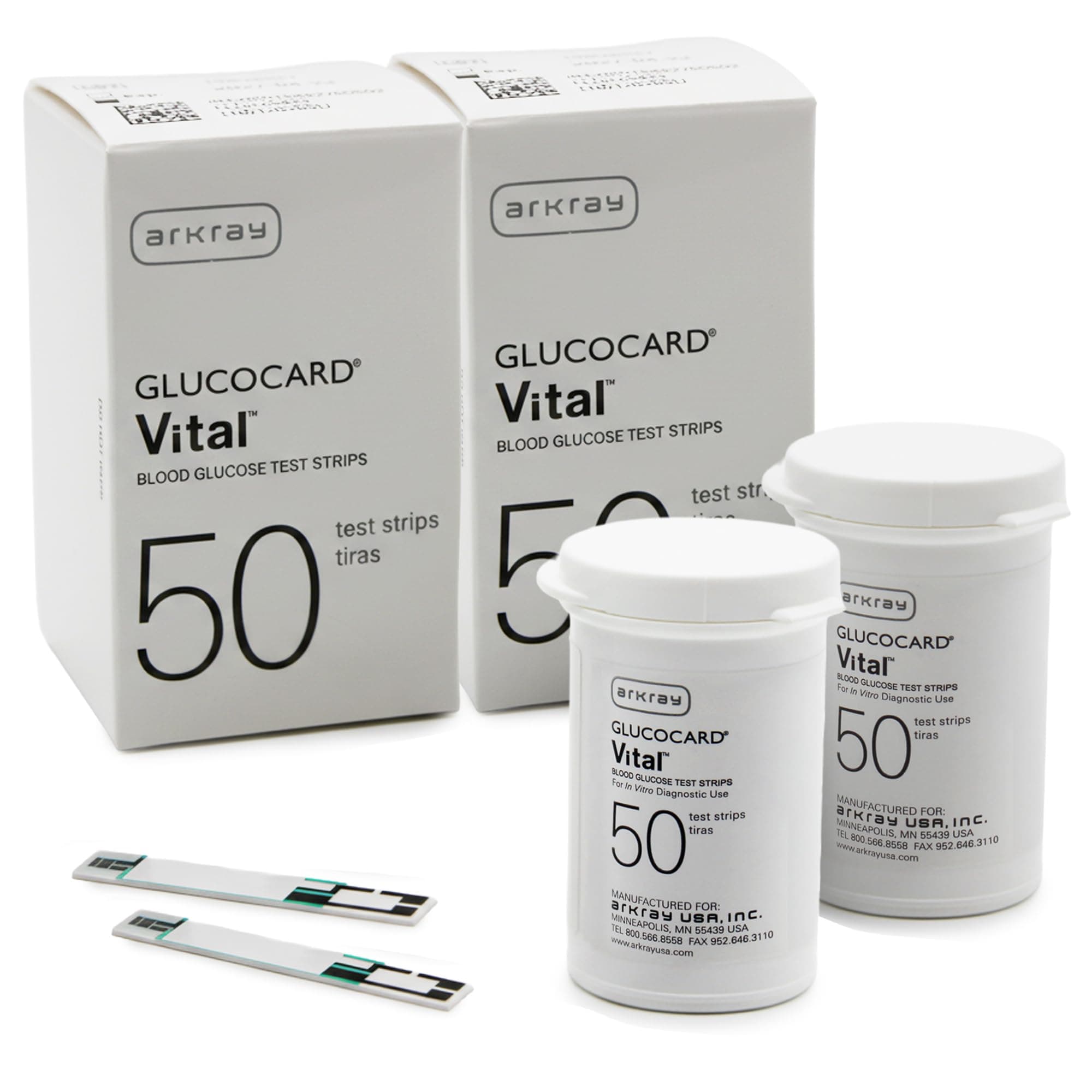 ARKRAY GLUCOCARD Vital Glucose Test Strips, 100 Count