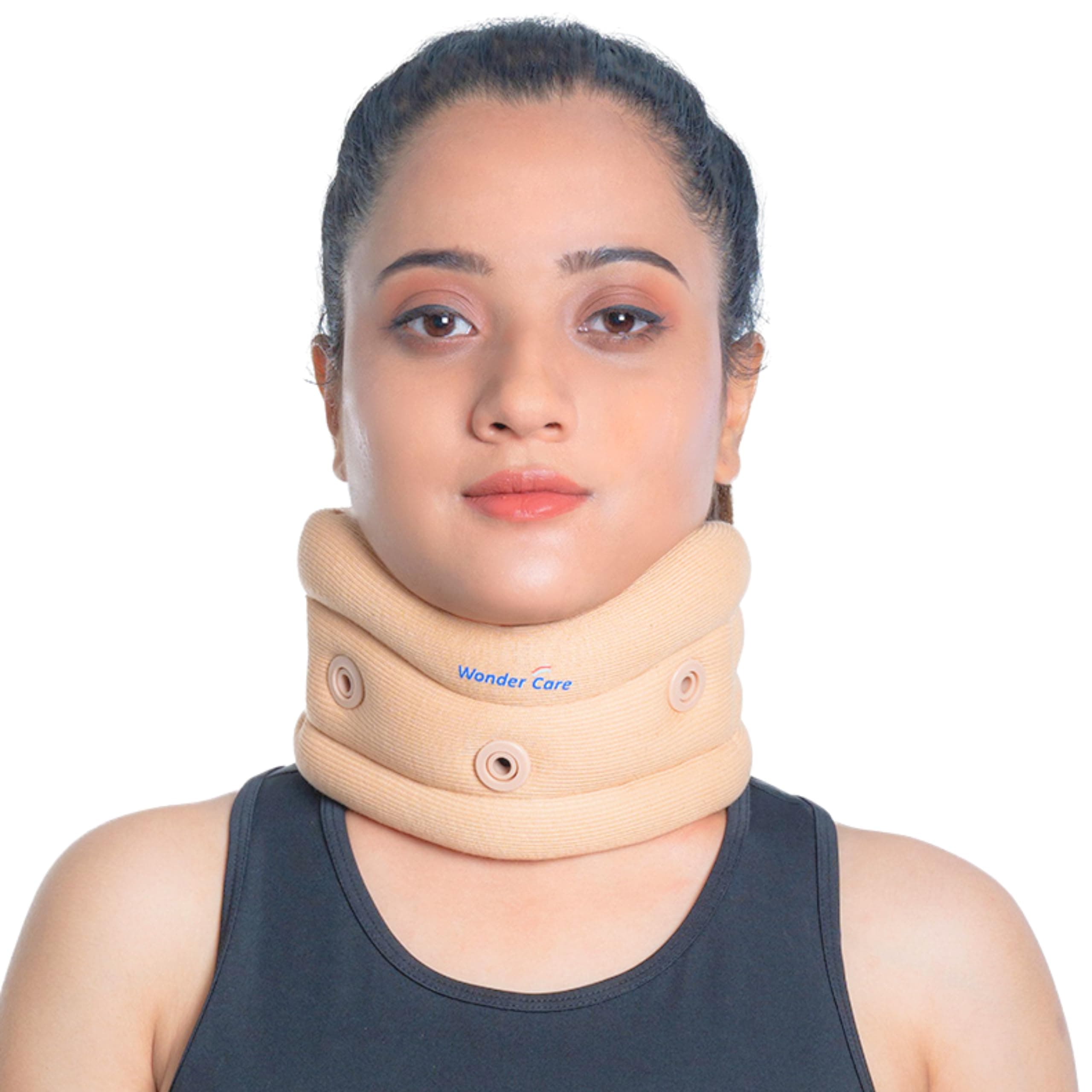 Wonder Care Neck Brace for Sleeping Cervical Collar Adjustable Neck Support Brace Relief Cervical Spine Pressure Ideal for Travel, Office Workers & Neck Injury Recovery, Large
