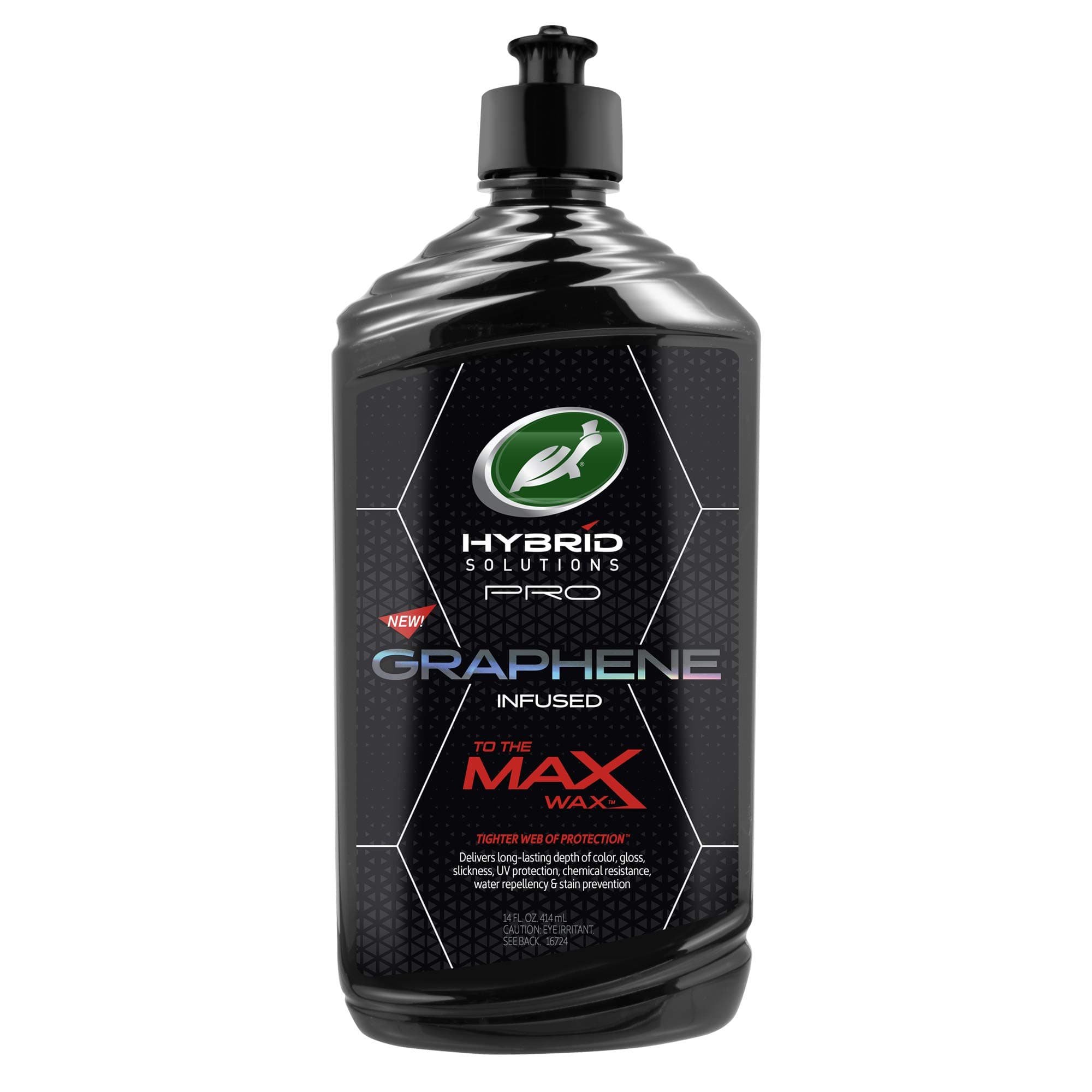 53479 Hybrid Solutions Pro to The Max Wax Graphene Liquid Wax, Patent-Pending Advanced Paint Protection, Extreme Gloss High Shine Finish, for Cars Trucks and More, 14 oz. (Pack of 1)