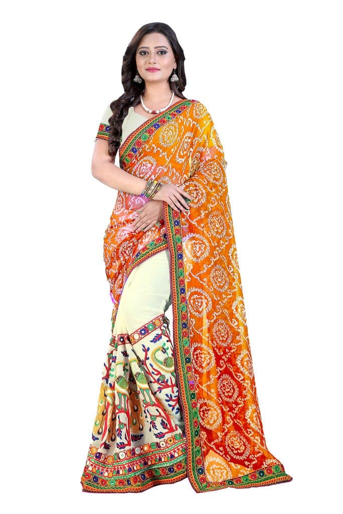 RIVA ENTERPRISE Women's Georgette Saree