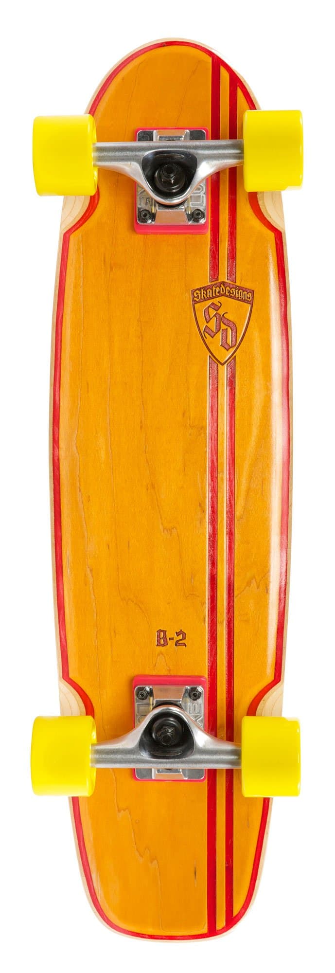 Skate Designs B-2 Rocker Cruiser Complete Skateboard