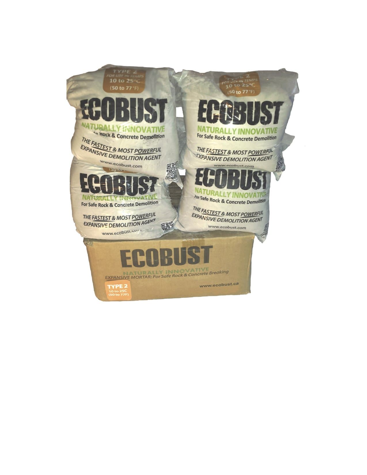 EB244 Type 2 Power Drill Expansive Mortar, Pack of 4 (Package May Vary)