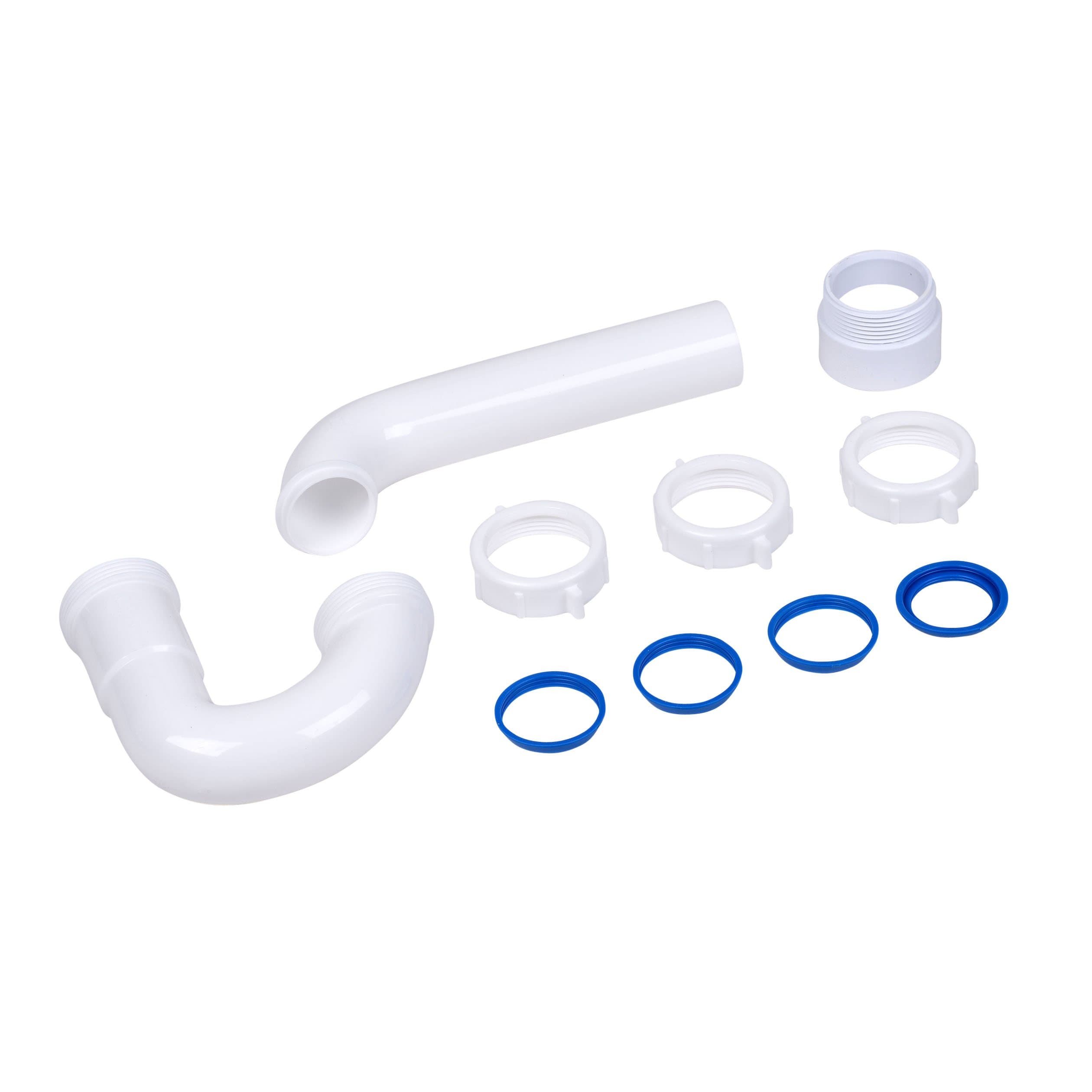 Dearborn P9703WBG 1-1/2" P-Trap with Threaded PVC Adapter, and Reversible J-Bend, Bagged w/ True Blue Washer