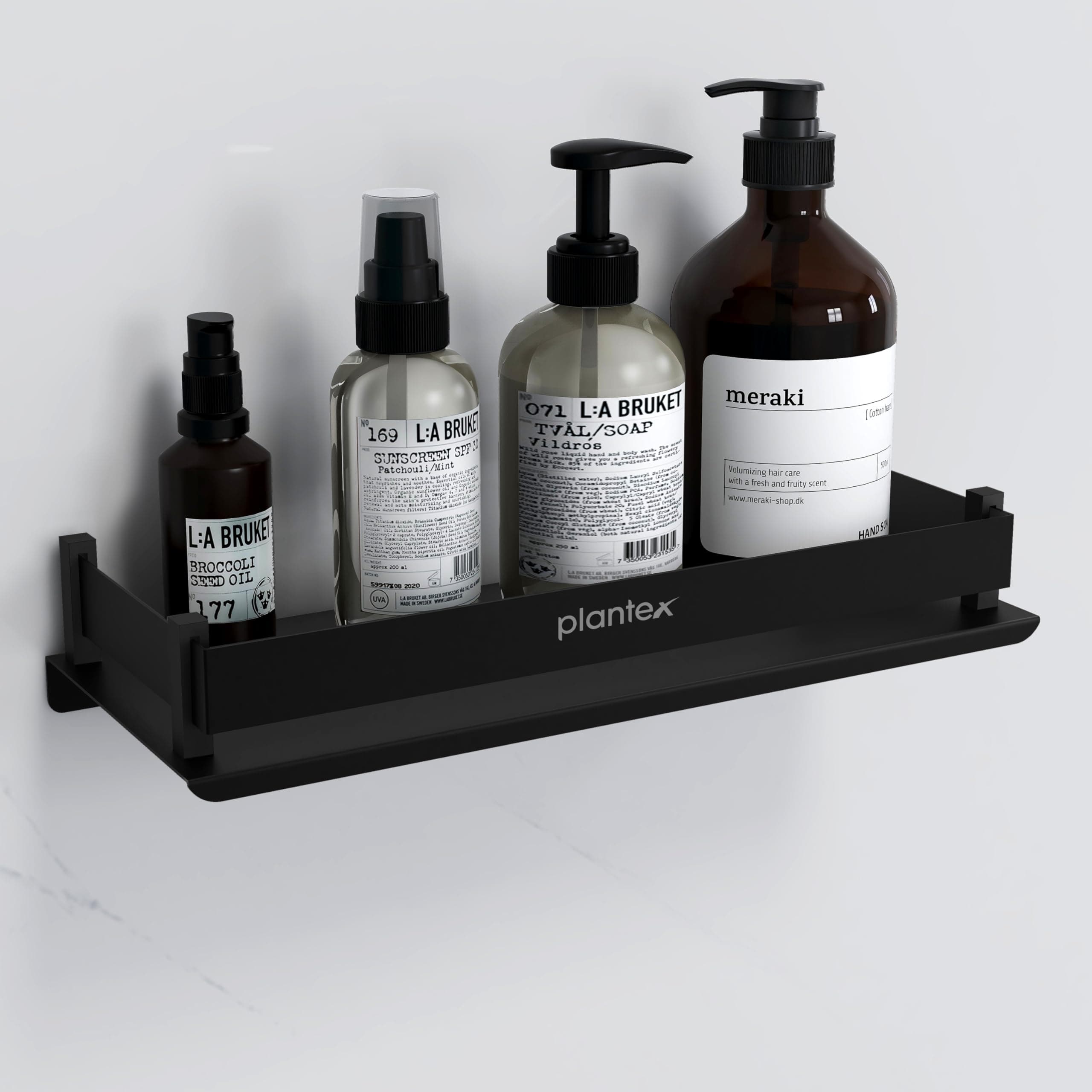 Stainless Steel Bathroom Shelf/Rack/Bathroom Organizer with Drill/Kitchen Storage Shelf/Wall Mounted Washroom Accessories (Matt Black - 12x5 inches)