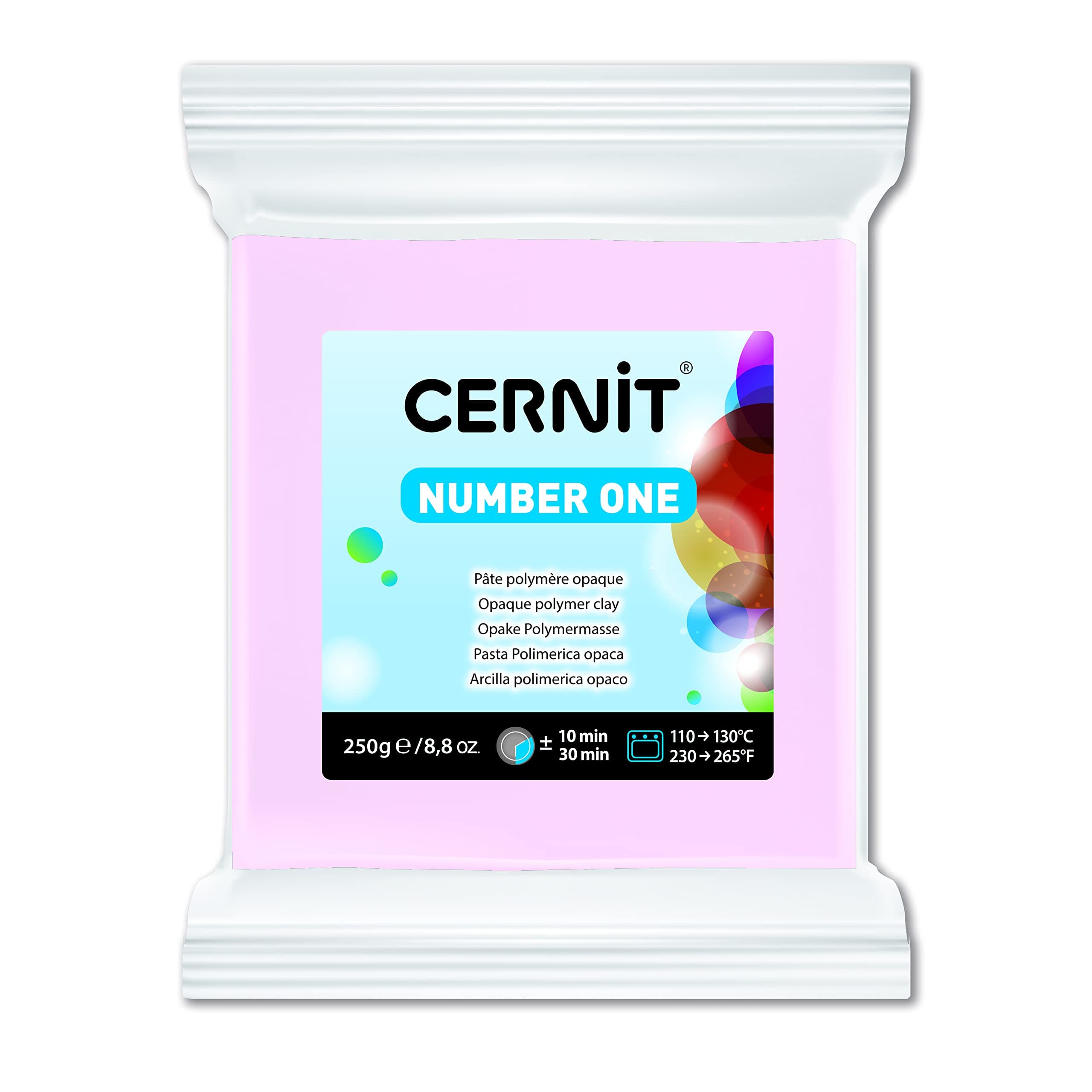 Cernit 1-Piece Clay N1 250 G Pink, Pink
