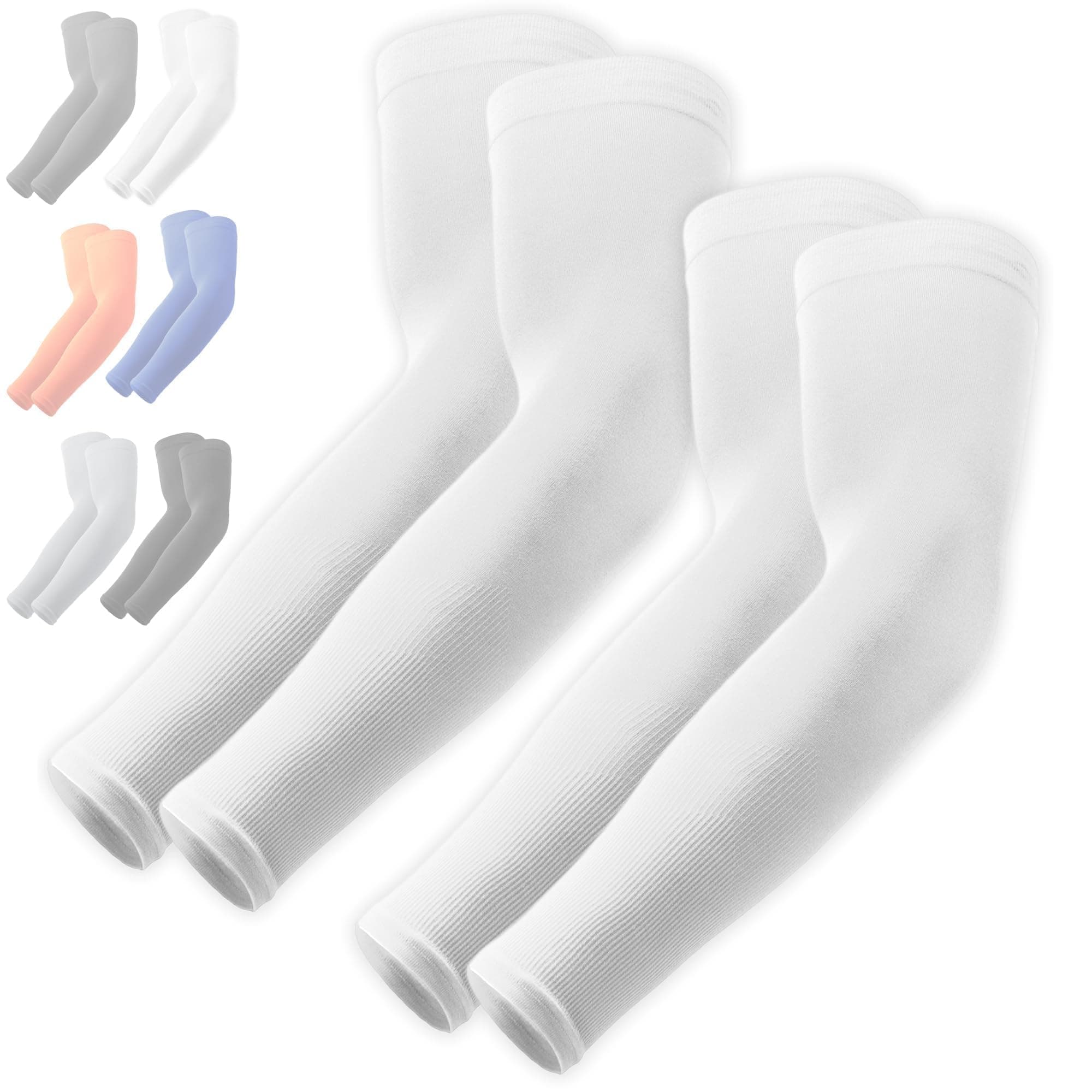 UV Sun Protection Arm Sleeves - Compression Arm Sleeve, UV Arm Sleeves Men, Women - Golf Cooling Sleeves