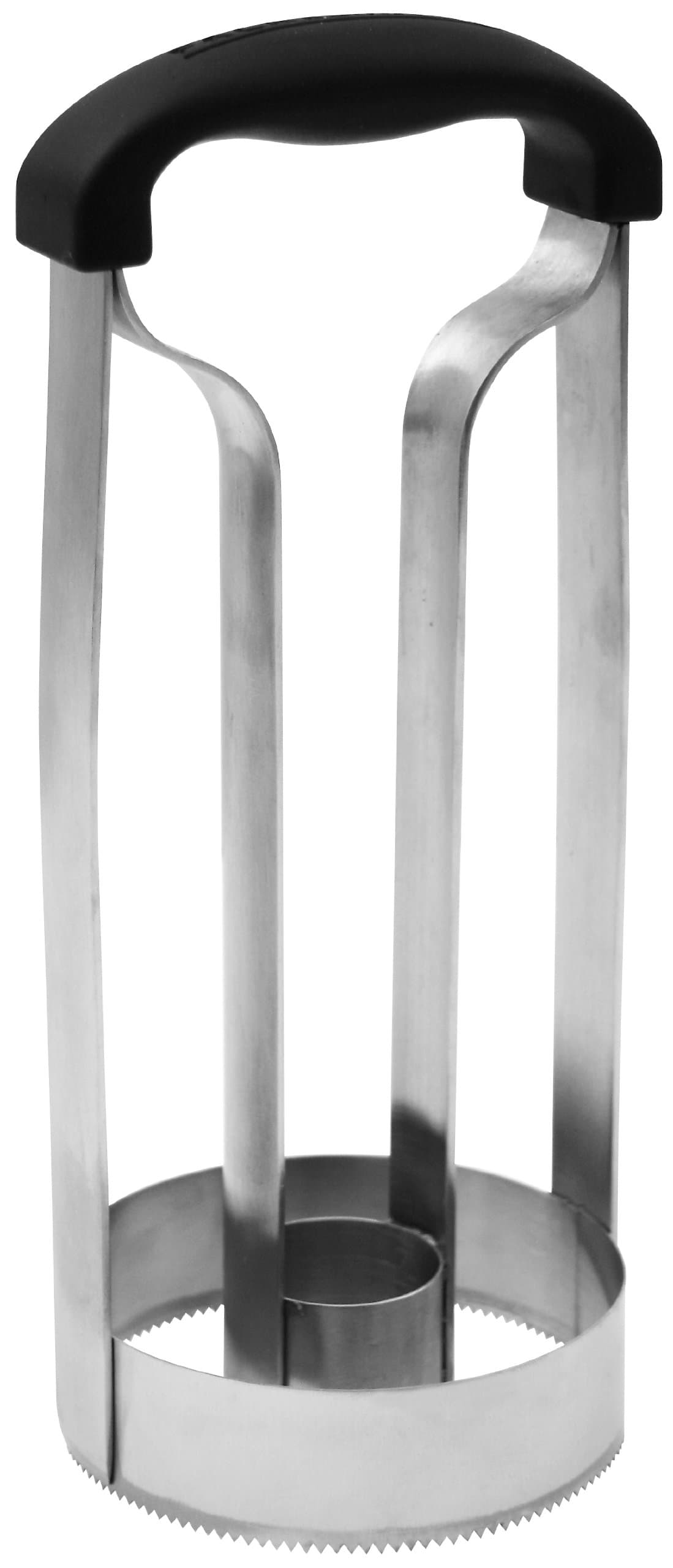 Fackelmann Stainless Steel/Plastic Pineapple Slicer, Silver/Black, 20 x 8 x 5 cm