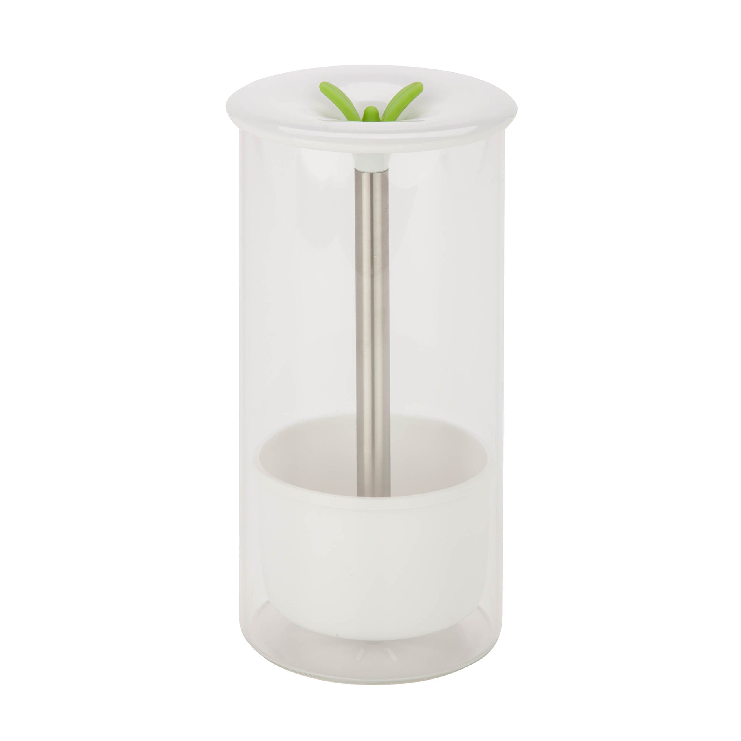 Honey-Can-Do Glass Herb Preserver, Clear/White, medium