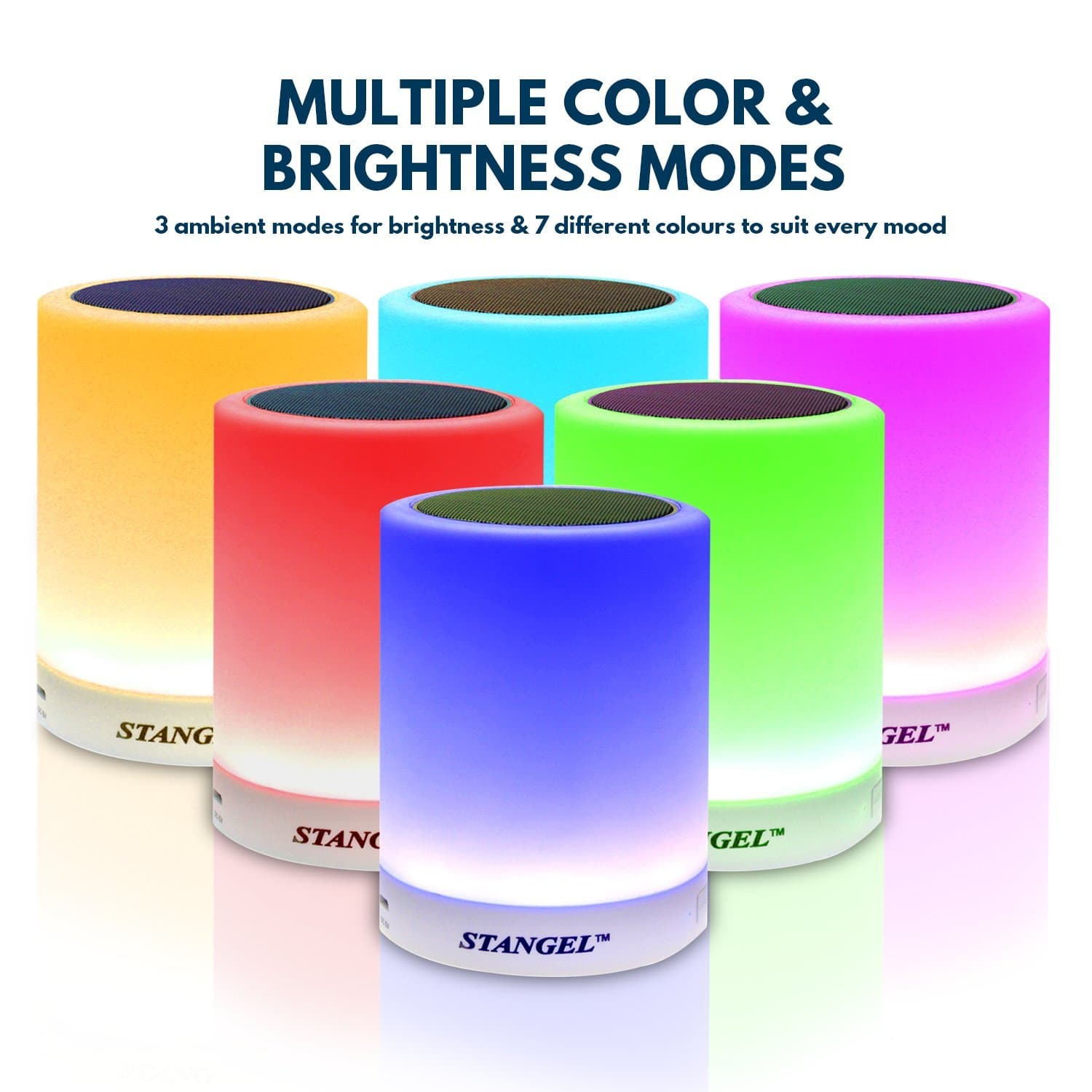 Bedside Lamp Speaker - Premium LED Wireless Bluetooth Speakers, Portable Night Light with LED, Wireless Light Speakers, Cordless Bluetooth Speaker,Sleeping Aid, Table lamp,Gift Wrap, Audio for iPhone